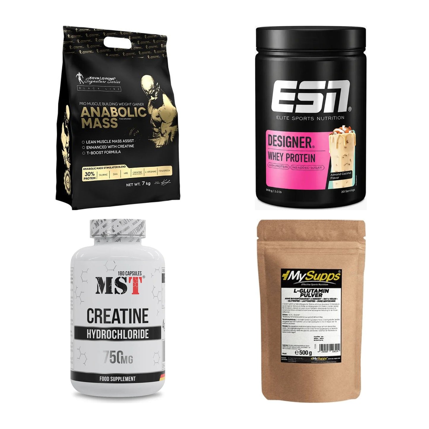 Masseaufbau für Fortgeschrittene: Kevin Levrone Anabolic + 3 weitere – alle enthaltenen Artikel