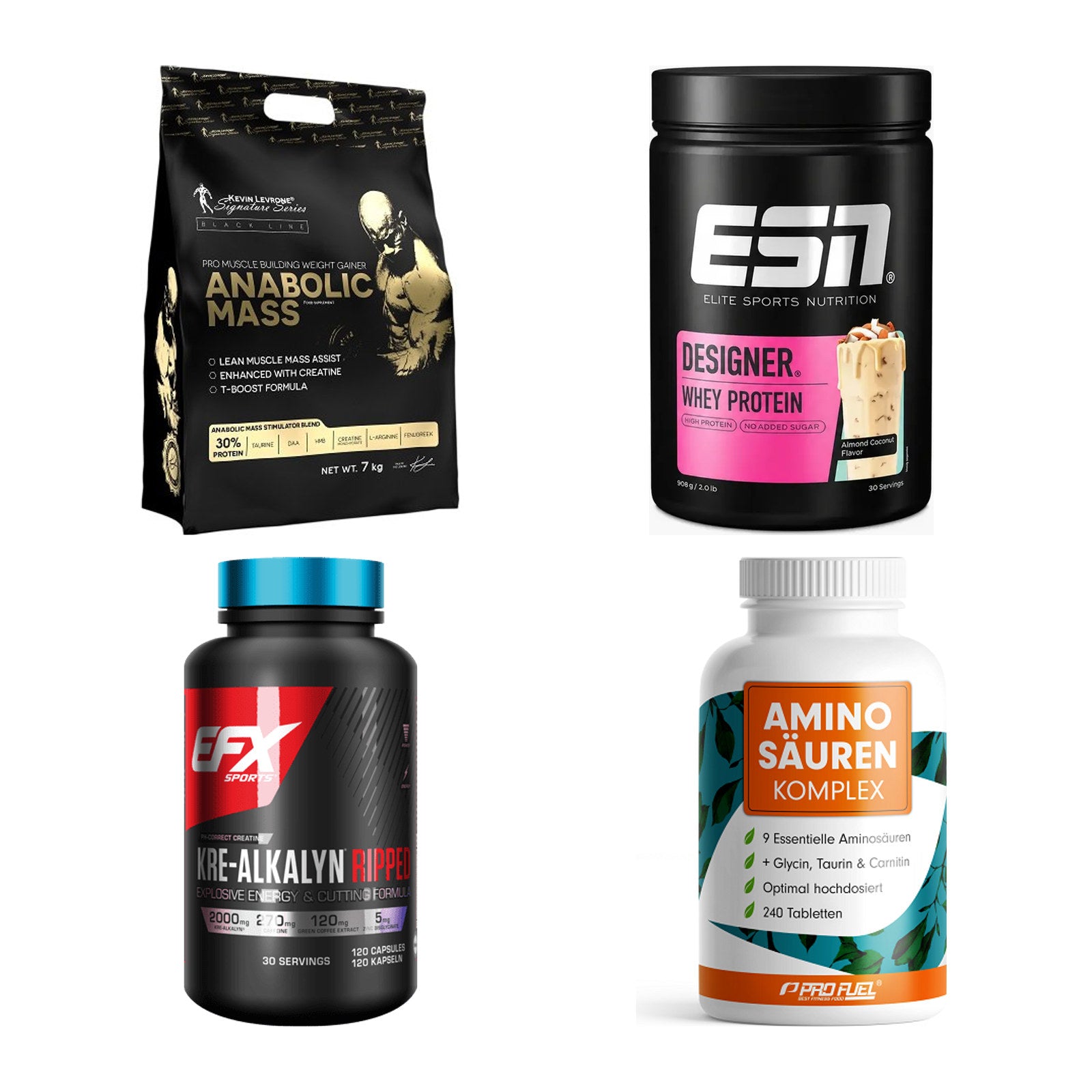 Masseaufbau für Fortgeschrittene: Kevin Levrone Anabolic + 3 weitere – alle enthaltenen Artikel