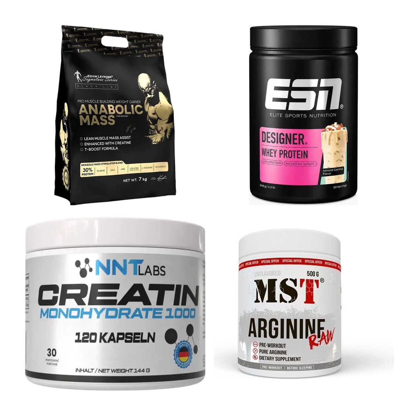 Masseaufbau für Fortgeschrittene: Kevin Levrone Anabolic + 3 weitere – alle enthaltenen Artikel