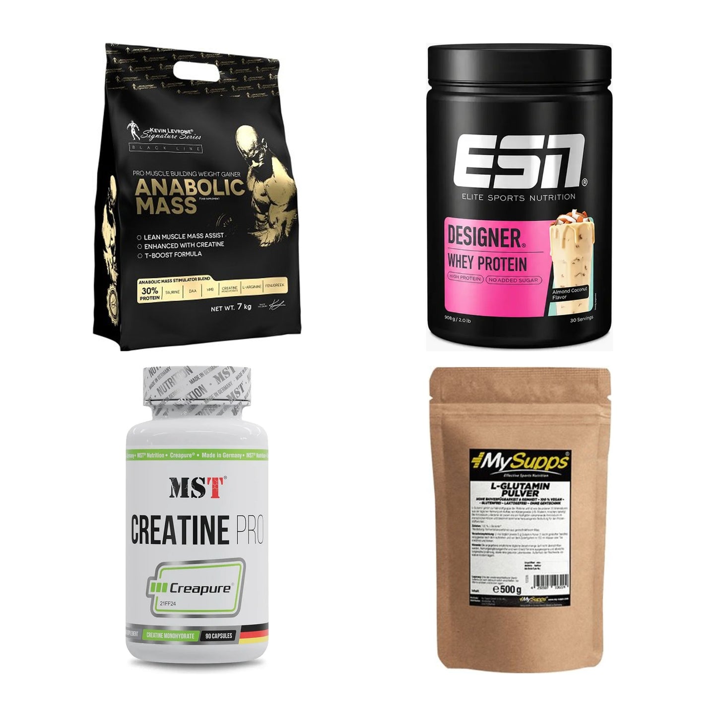Masseaufbau für Fortgeschrittene: Kevin Levrone Anabolic + 3 weitere – alle enthaltenen Artikel