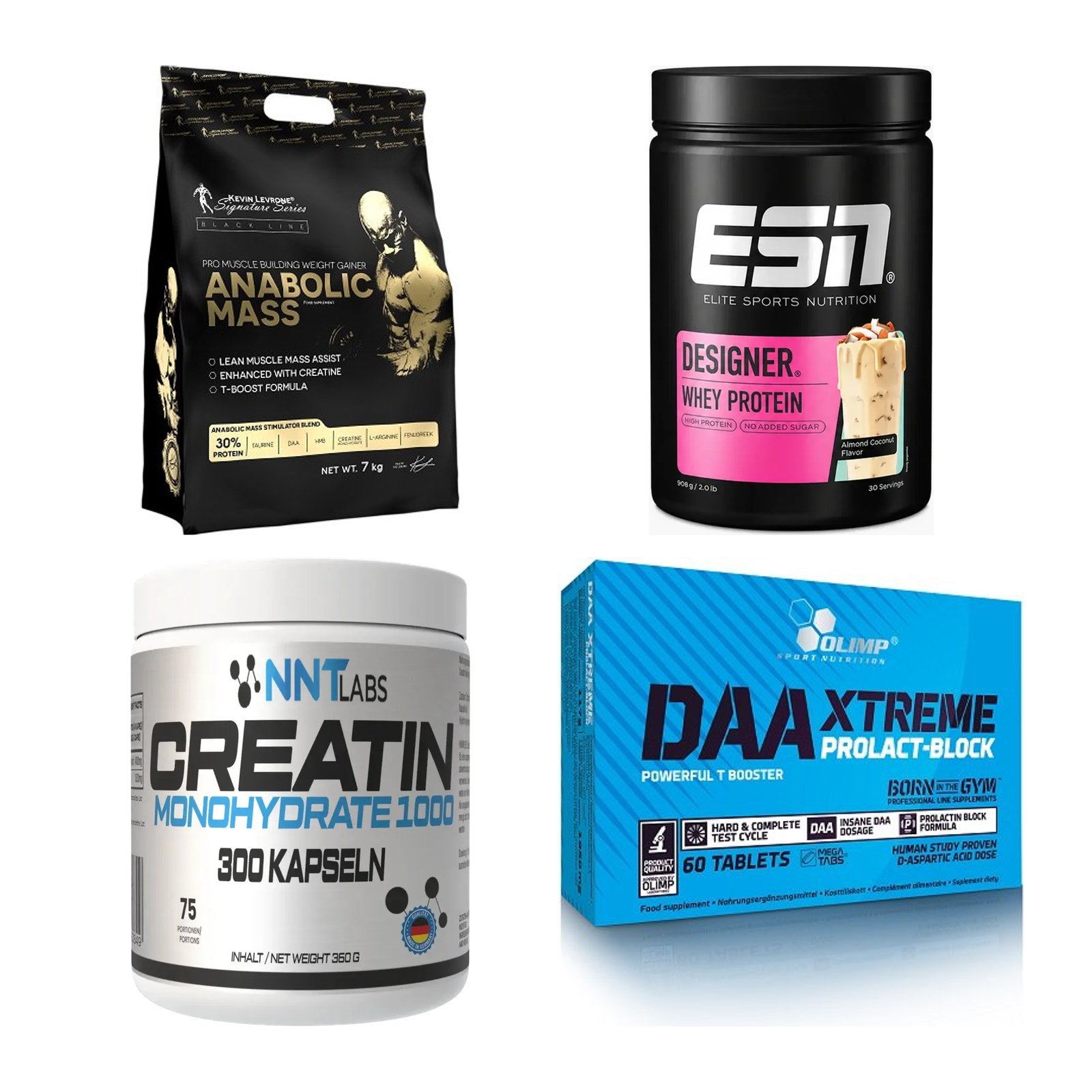 Masseaufbau für Fortgeschrittene: Kevin Levrone Anabolic + 3 weitere – alle enthaltenen Artikel