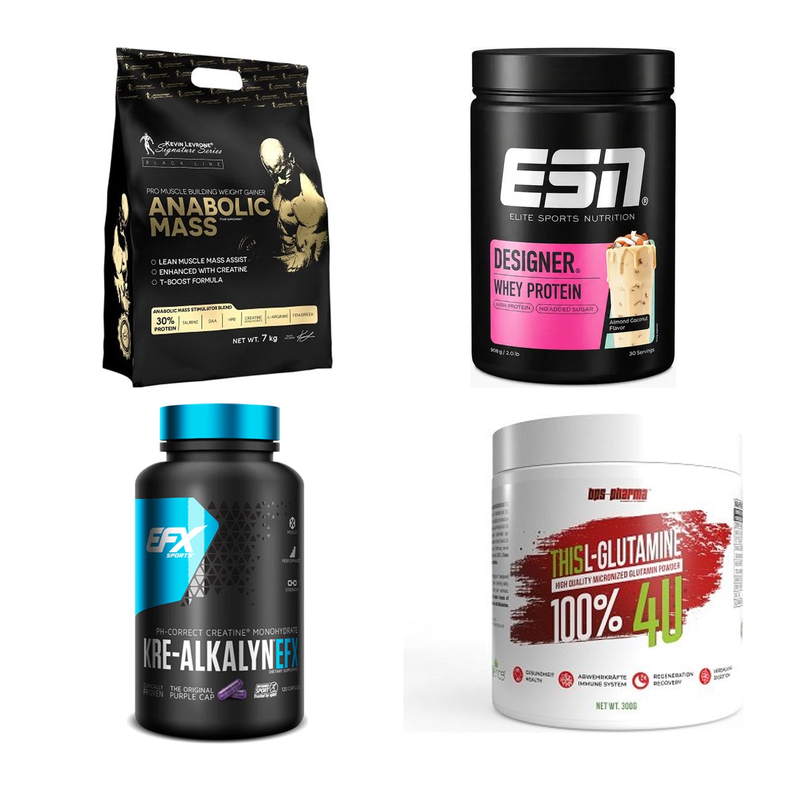 Masseaufbau für Fortgeschrittene: Kevin Levrone Anabolic + 3 weitere – alle enthaltenen Artikel
