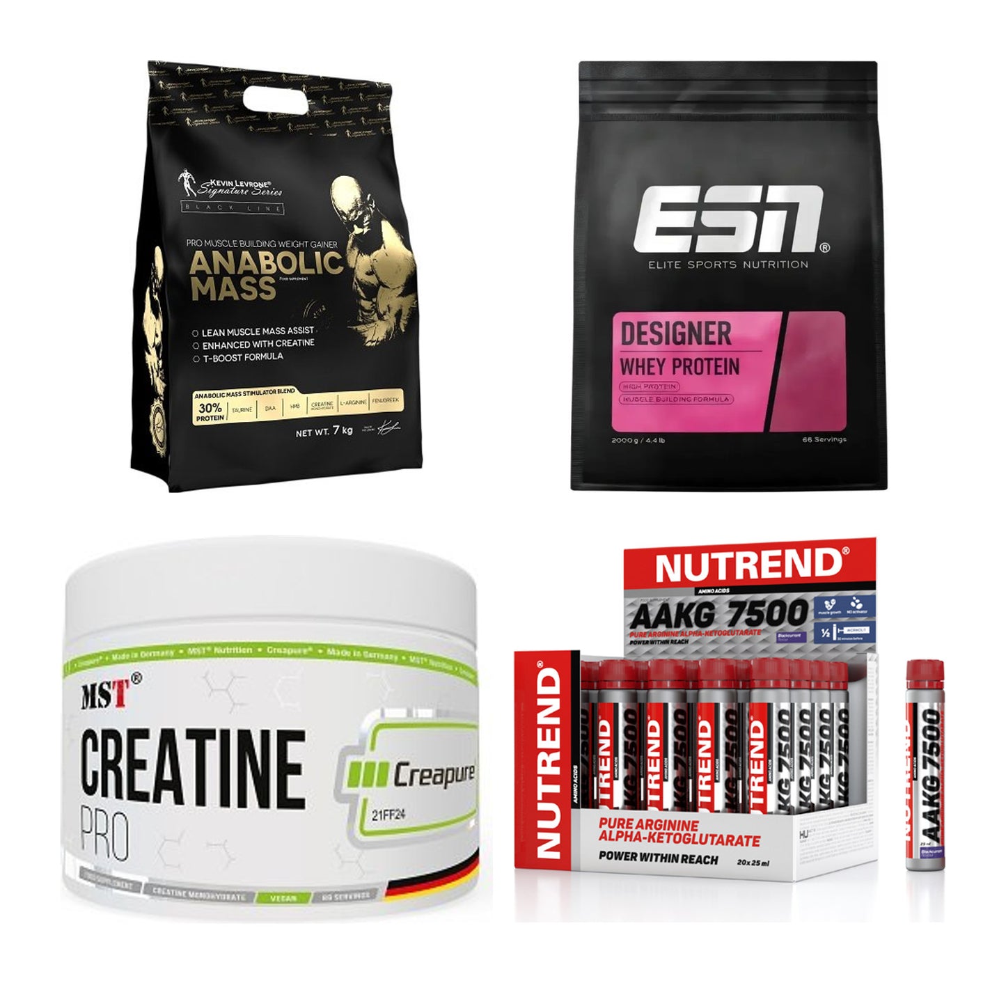 Masseaufbau für Fortgeschrittene: Kevin Levrone Anabolic + 3 weitere – alle enthaltenen Artikel