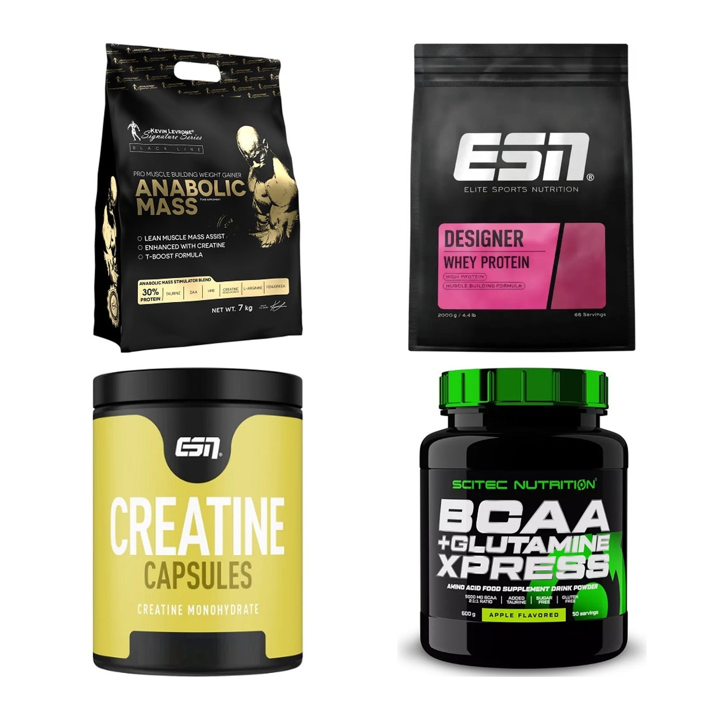 Masseaufbau für Fortgeschrittene: Kevin Levrone Anabolic + 3 weitere – alle enthaltenen Artikel
