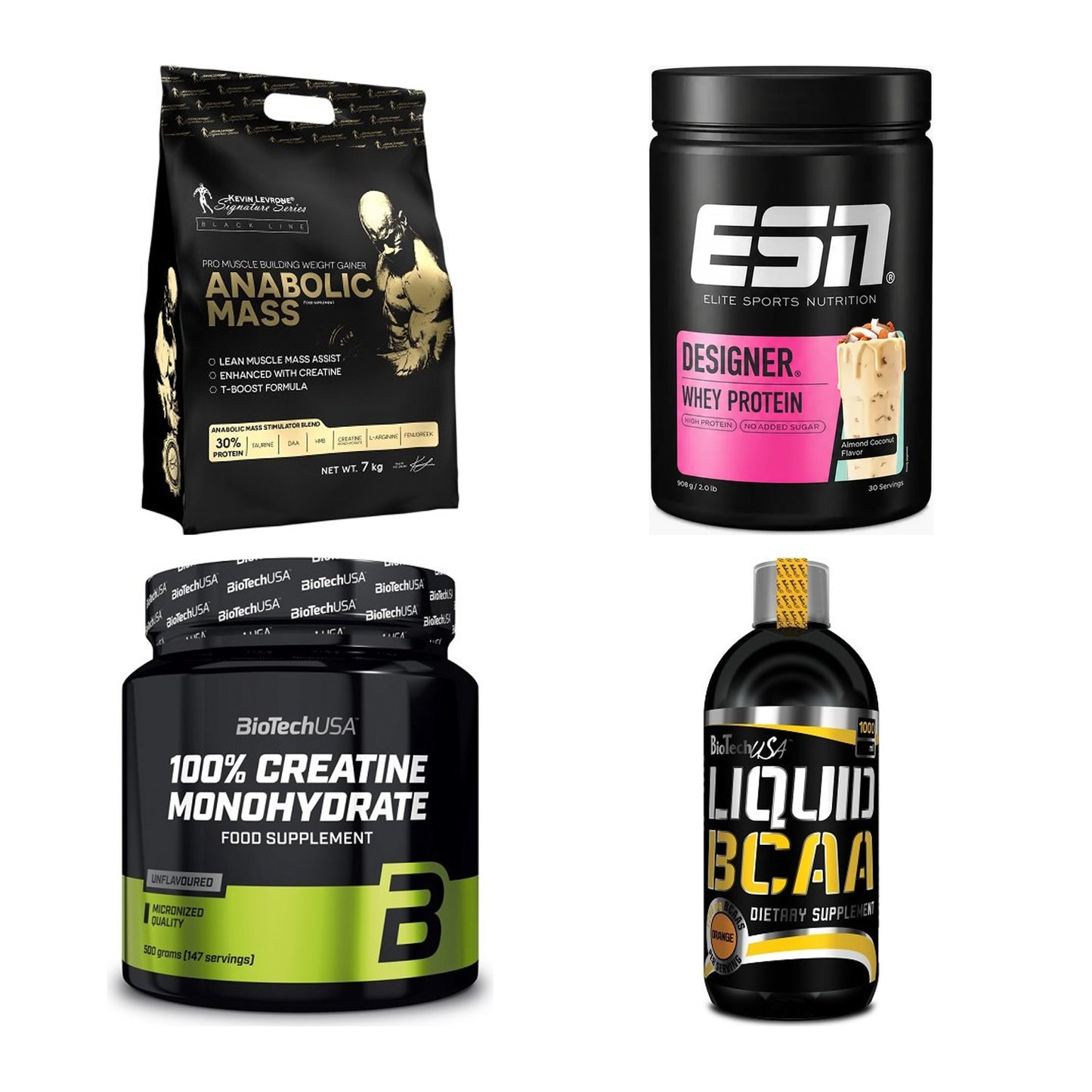 Masseaufbau für Fortgeschrittene: Kevin Levrone Anabolic + 3 weitere – alle enthaltenen Artikel