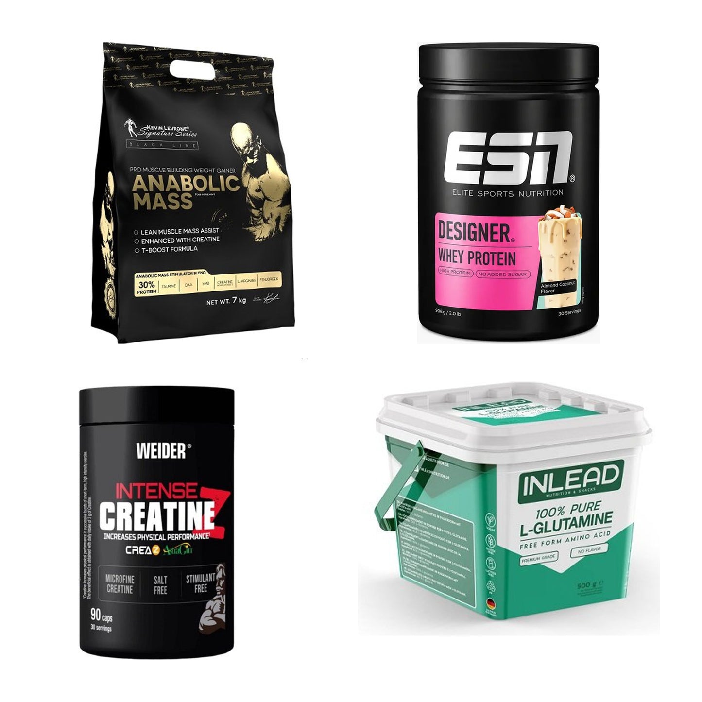 Masseaufbau für Fortgeschrittene: Kevin Levrone Anabolic + 3 weitere – alle enthaltenen Artikel