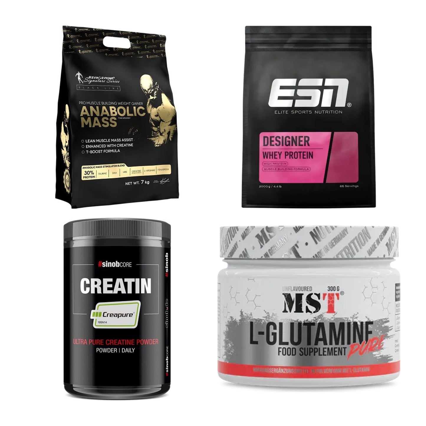 Masseaufbau für Fortgeschrittene: Kevin Levrone Anabolic + 3 weitere – alle enthaltenen Artikel