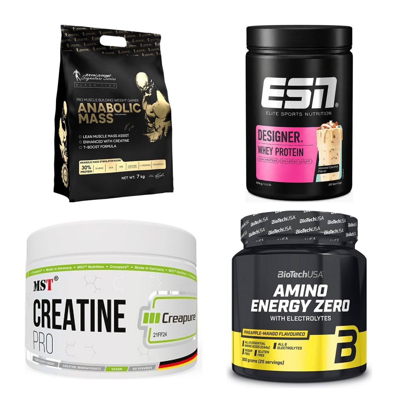 Masseaufbau für Fortgeschrittene: Kevin Levrone Anabolic + 3 weitere – alle enthaltenen Artikel