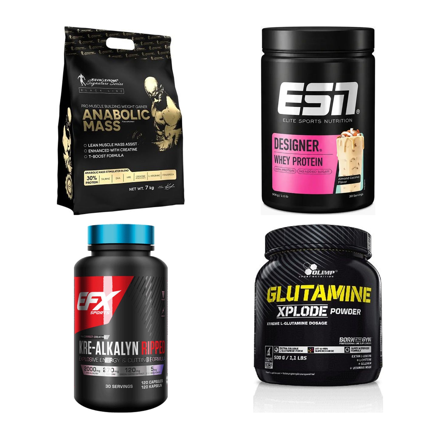 Masseaufbau für Fortgeschrittene: Kevin Levrone Anabolic + 3 weitere – alle enthaltenen Artikel