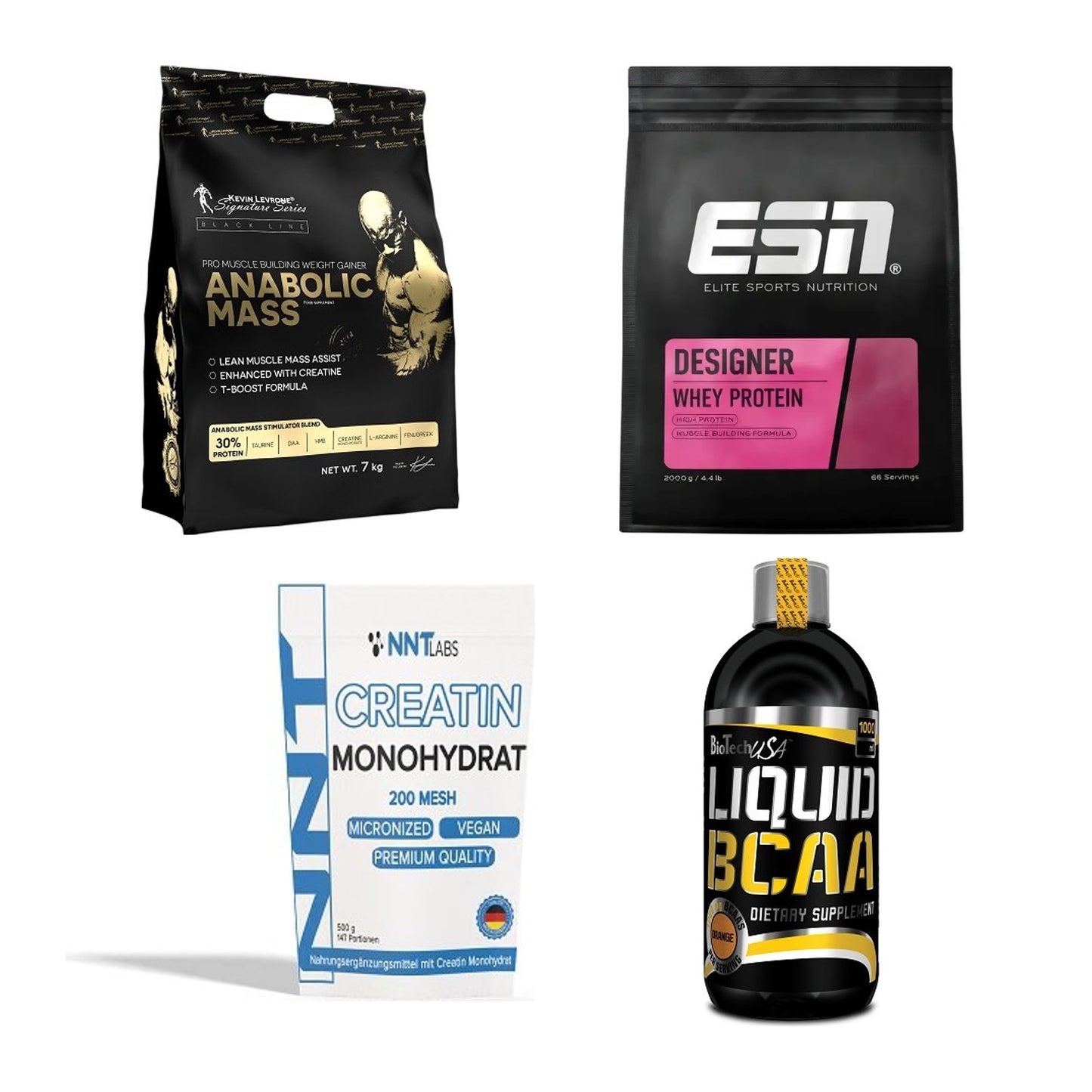 Masseaufbau für Fortgeschrittene: Kevin Levrone Anabolic + 3 weitere – alle enthaltenen Artikel