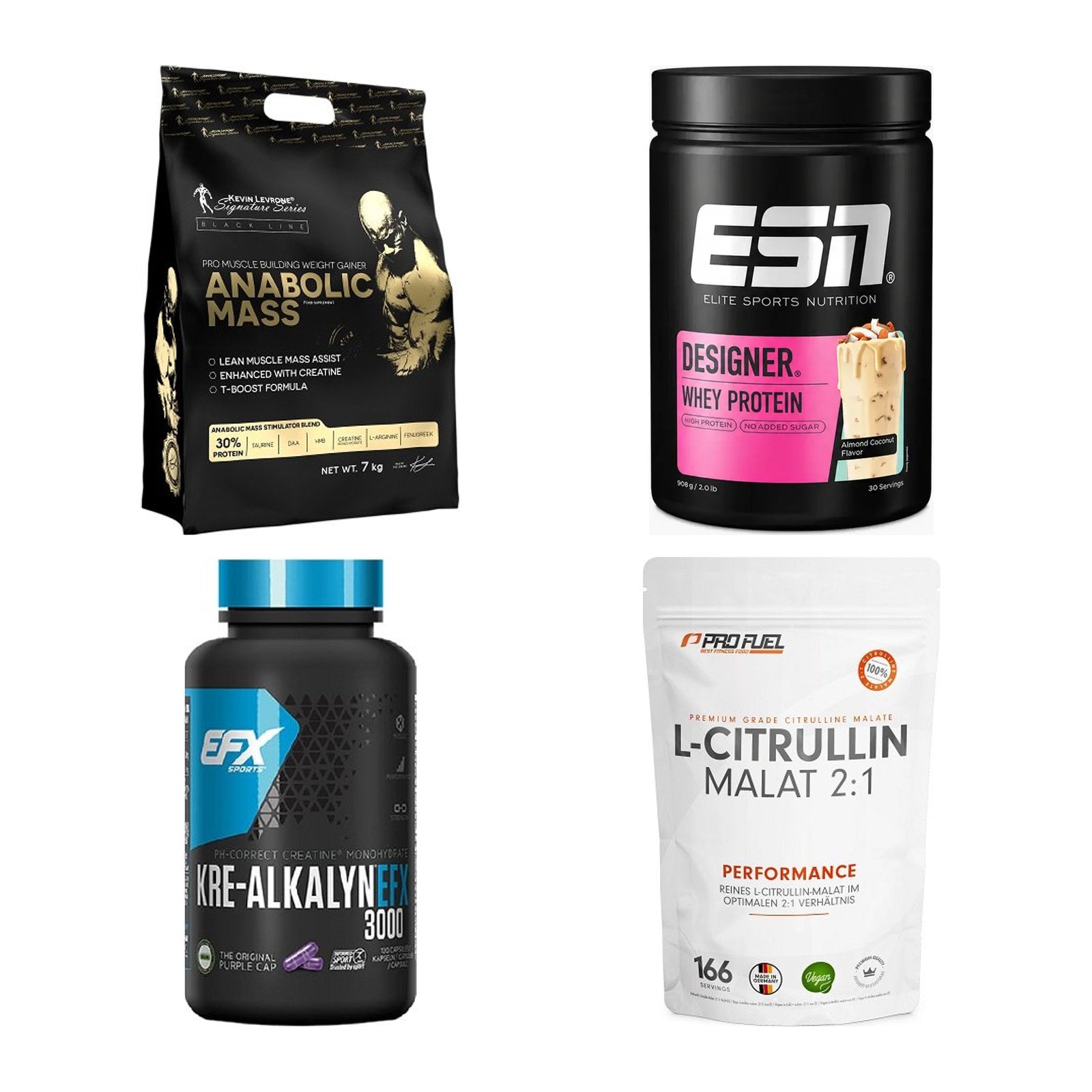 Masseaufbau für Fortgeschrittene: Kevin Levrone Anabolic + 3 weitere – alle enthaltenen Artikel