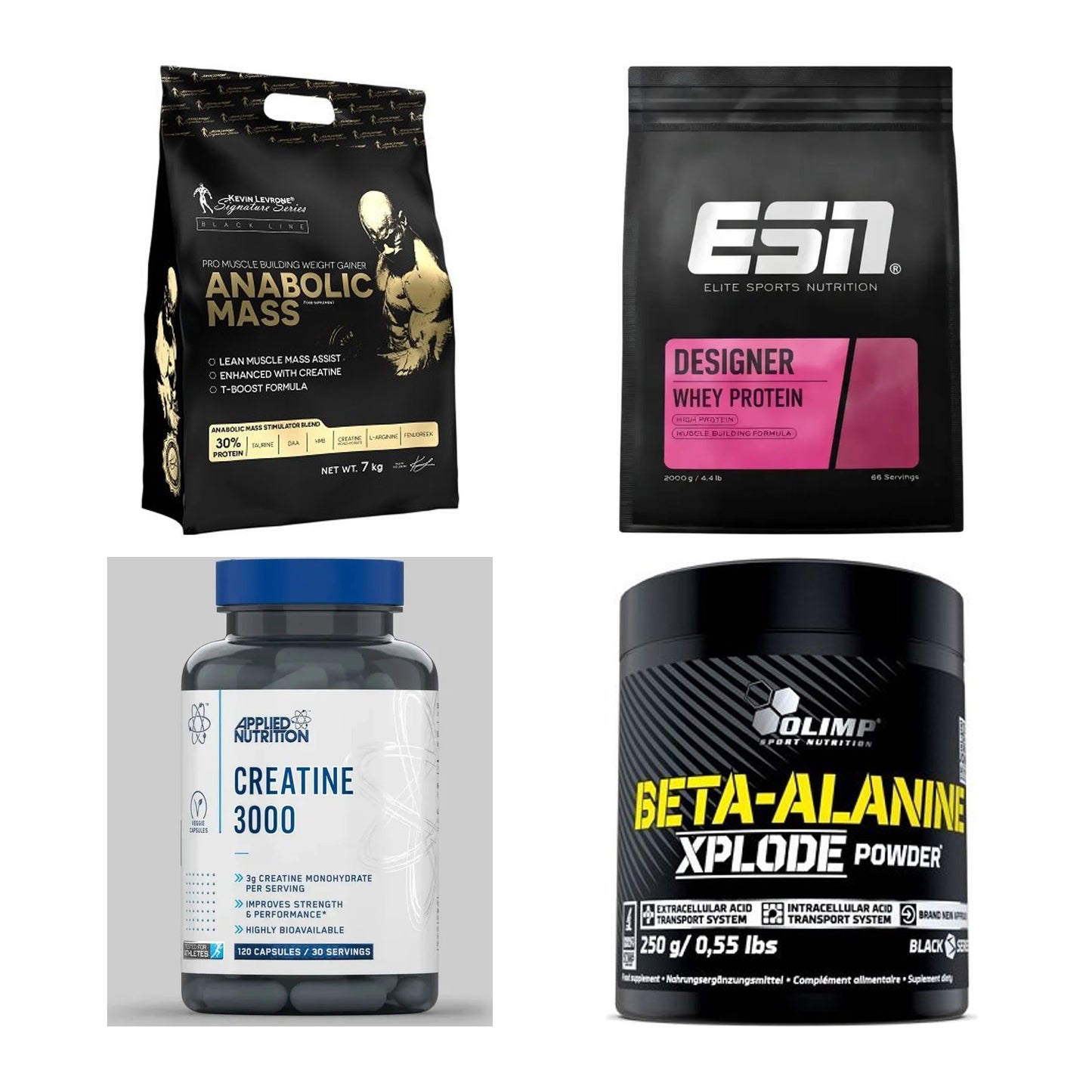 Masseaufbau für Fortgeschrittene: Kevin Levrone Anabolic + 3 weitere – alle enthaltenen Artikel