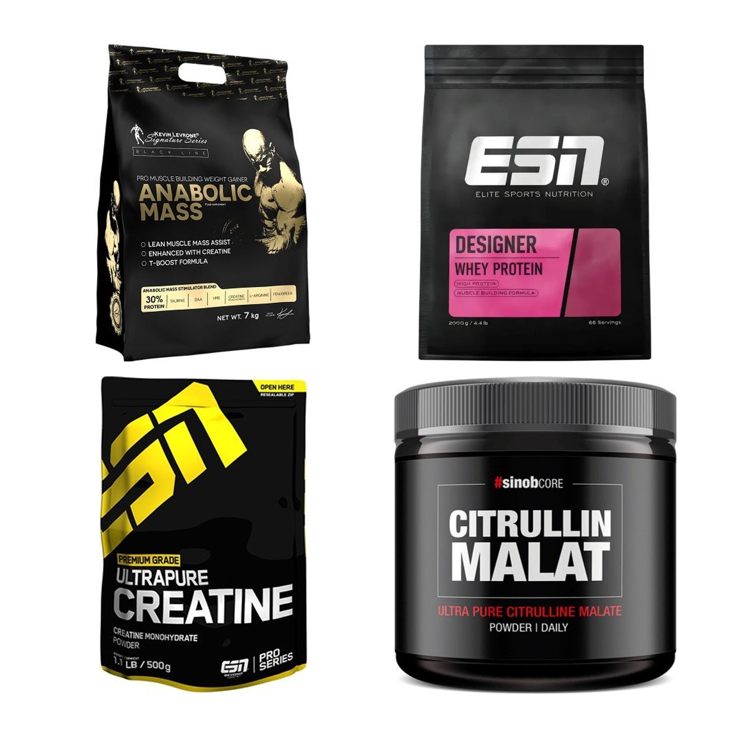 Masseaufbau für Fortgeschrittene: Kevin Levrone Anabolic + 3 weitere – alle enthaltenen Artikel