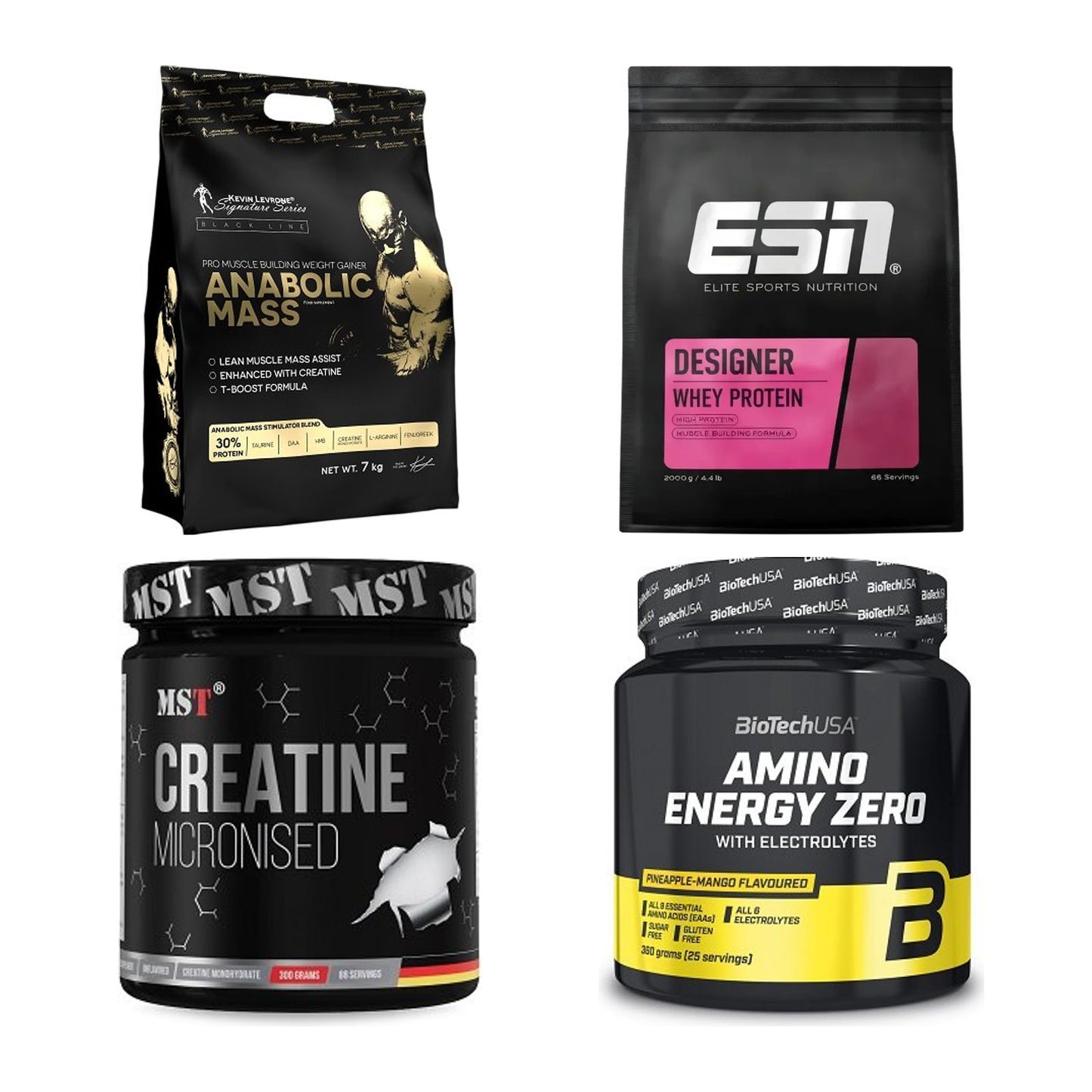 Masseaufbau für Fortgeschrittene: Kevin Levrone Anabolic + 3 weitere – alle enthaltenen Artikel