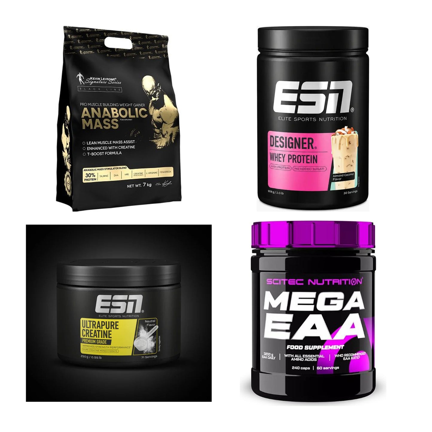 Masseaufbau für Fortgeschrittene: Kevin Levrone Anabolic + 3 weitere – alle enthaltenen Artikel