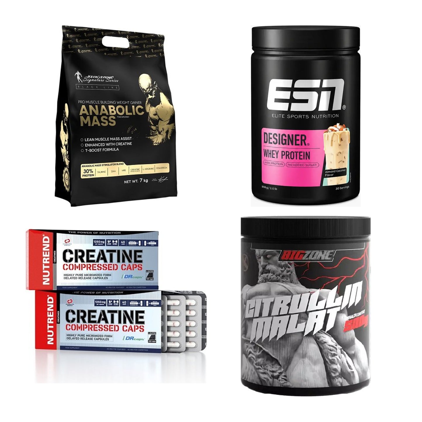 Masseaufbau für Fortgeschrittene: Kevin Levrone Anabolic + 3 weitere – alle enthaltenen Artikel