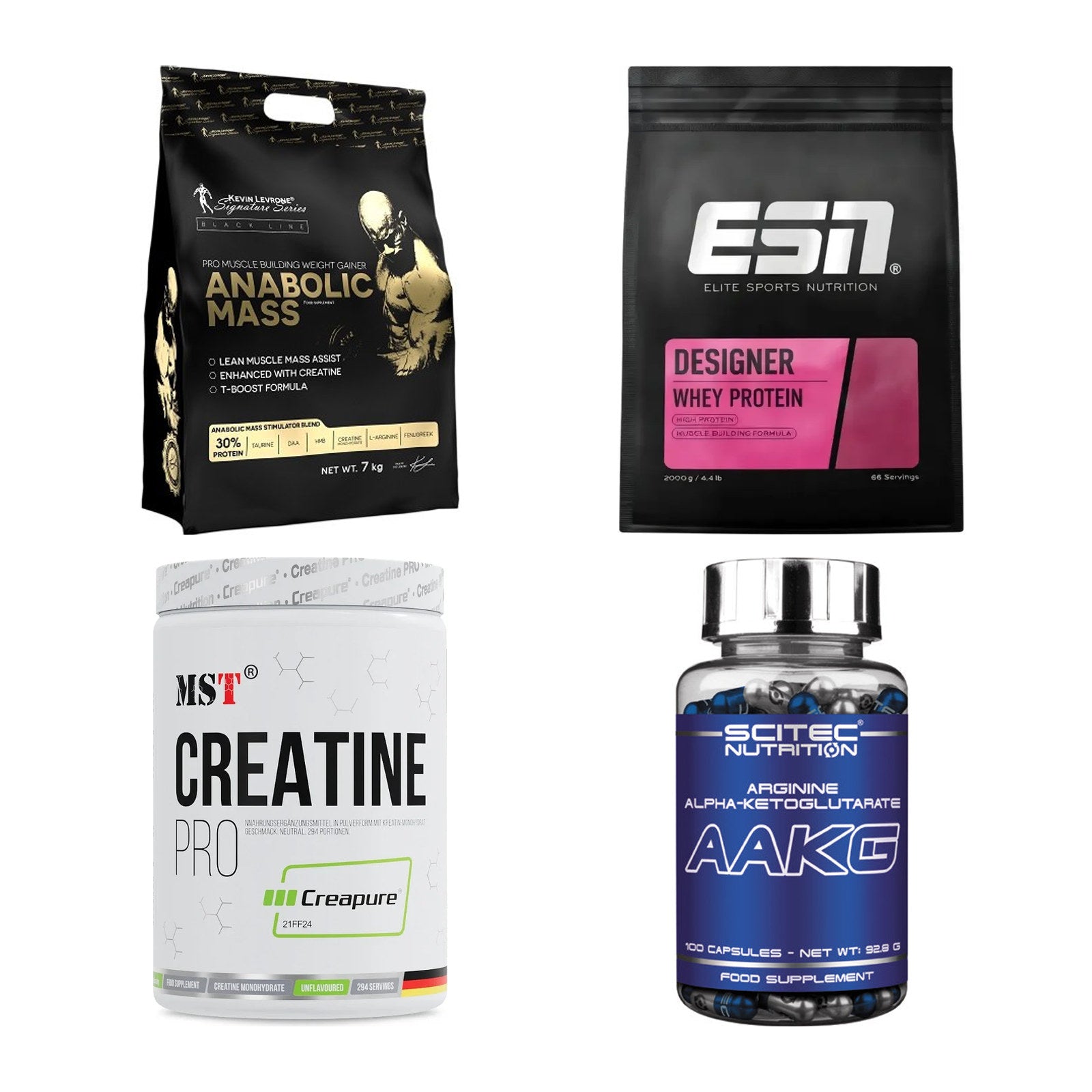 Masseaufbau für Fortgeschrittene: Kevin Levrone Anabolic + 3 weitere – alle enthaltenen Artikel