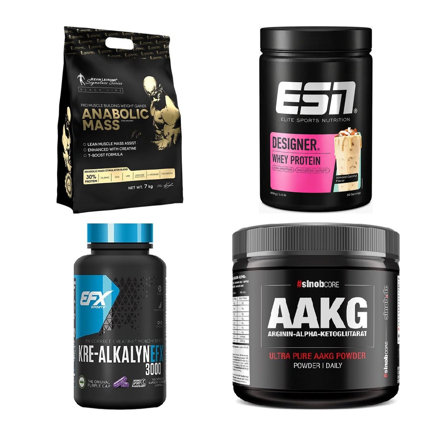 Masseaufbau für Fortgeschrittene: Kevin Levrone Anabolic + 3 weitere – alle enthaltenen Artikel