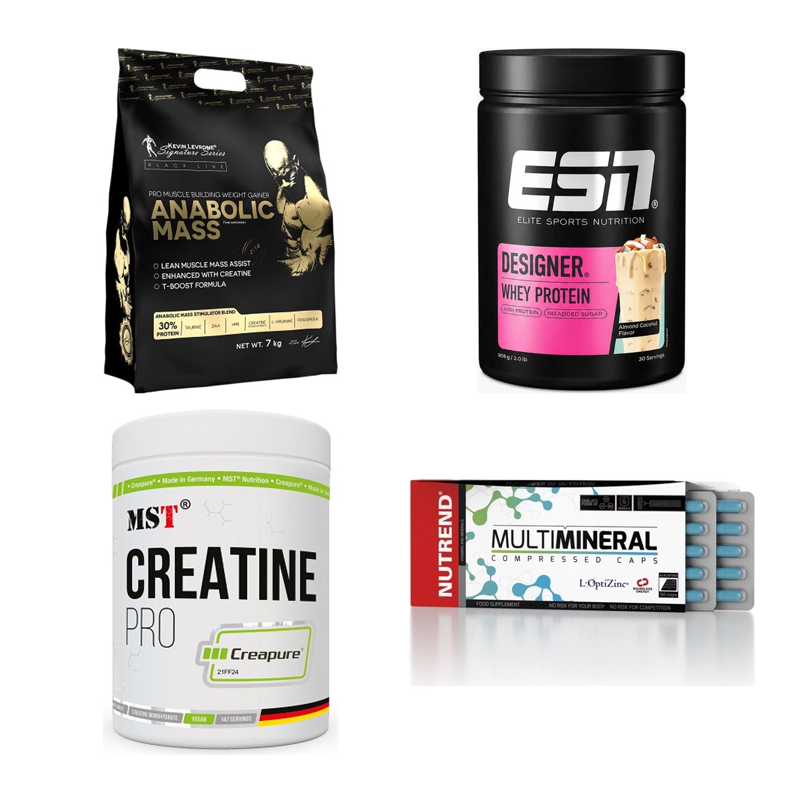 Masseaufbau für Fortgeschrittene: Kevin Levrone Anabolic + 3 weitere – alle enthaltenen Artikel