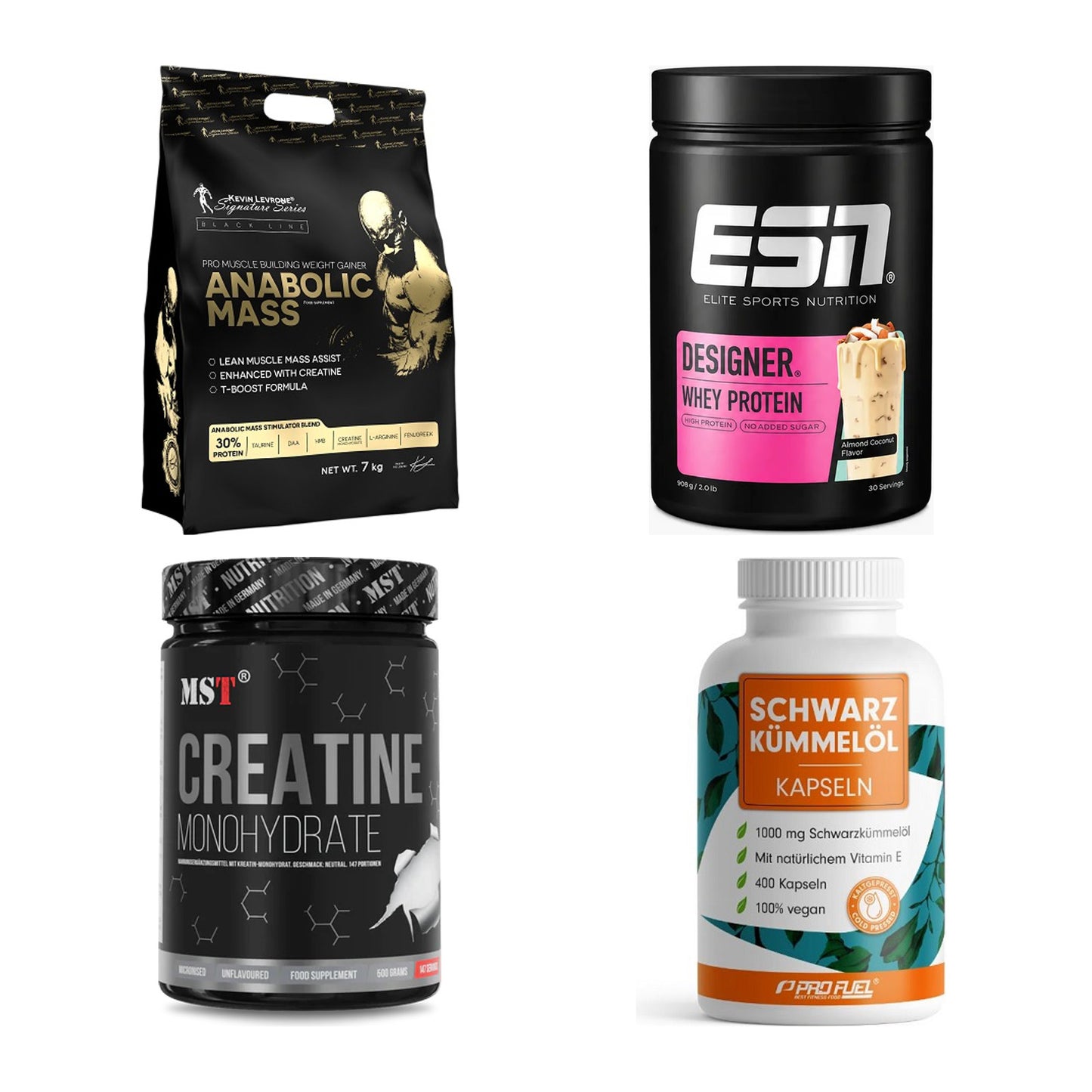 Masseaufbau für Fortgeschrittene: Kevin Levrone Anabolic + 3 weitere – alle enthaltenen Artikel