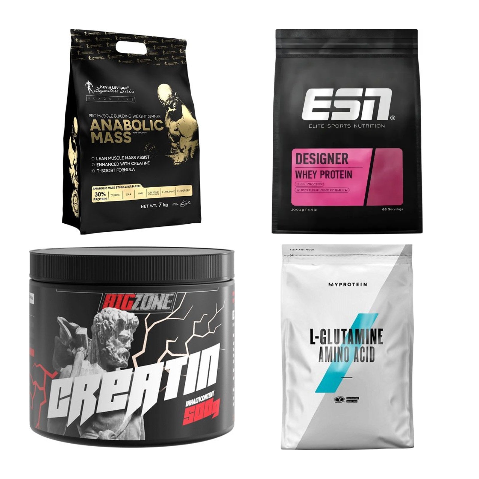 Masseaufbau für Fortgeschrittene: Kevin Levrone Anabolic + 3 weitere – alle enthaltenen Artikel