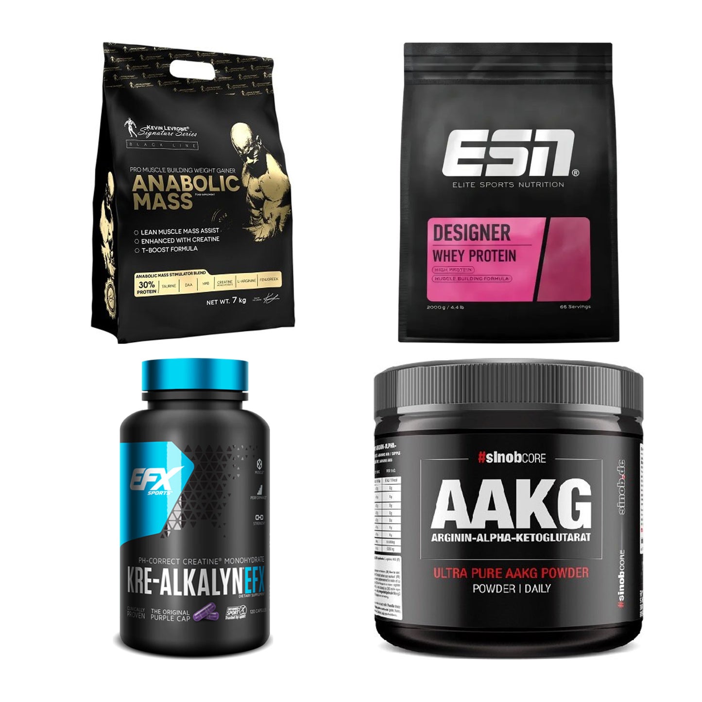 Masseaufbau für Fortgeschrittene: Kevin Levrone Anabolic + 3 weitere – alle enthaltenen Artikel