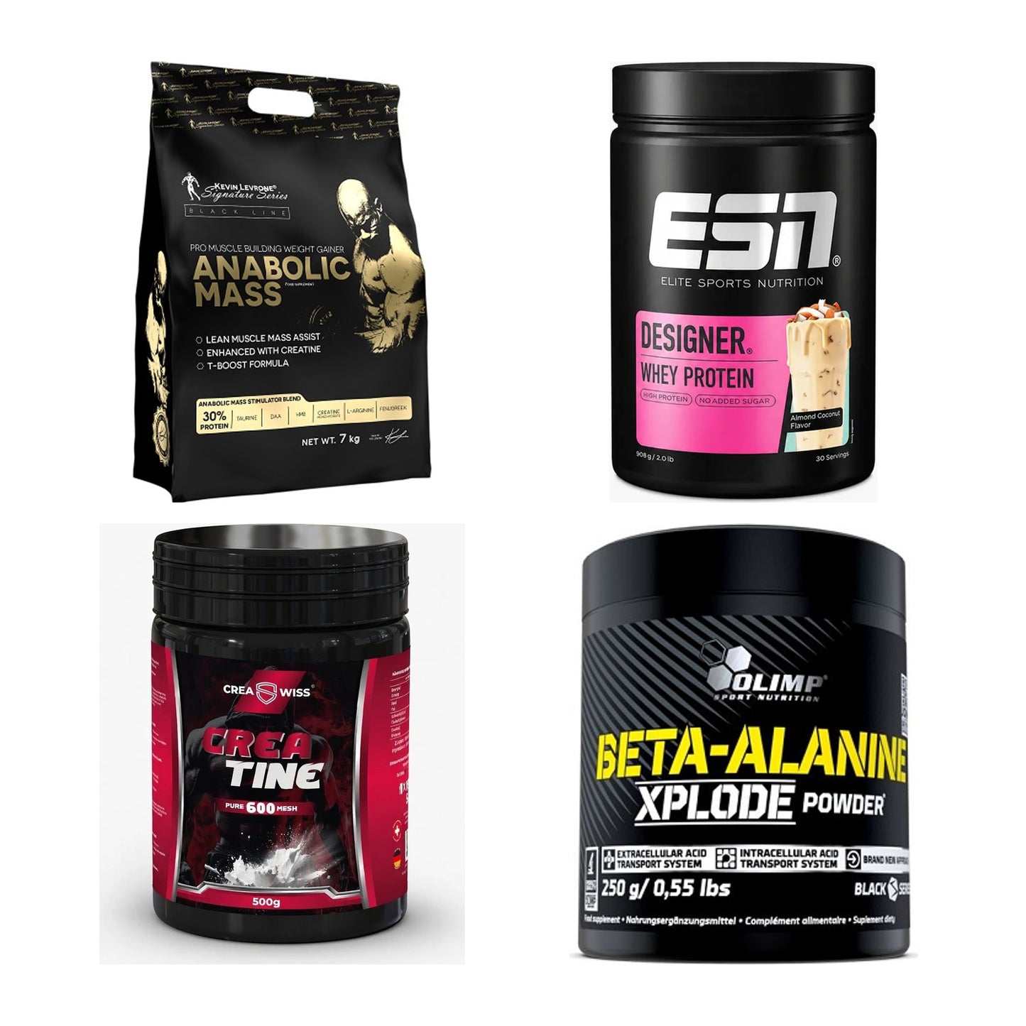 Masseaufbau für Fortgeschrittene: Kevin Levrone Anabolic + 3 weitere – alle enthaltenen Artikel