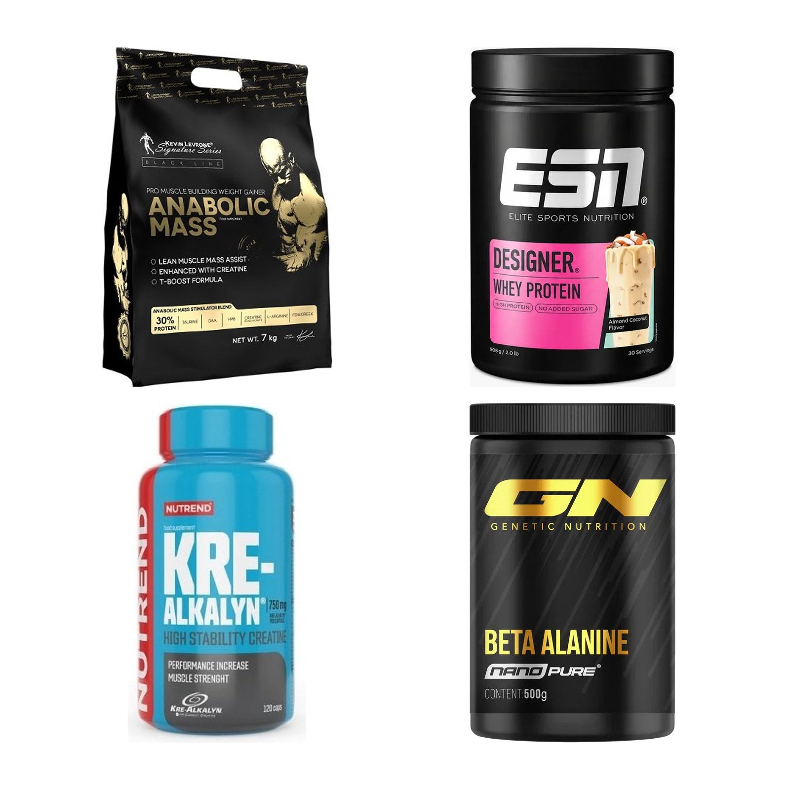 Masseaufbau für Fortgeschrittene: Kevin Levrone Anabolic + 3 weitere – alle enthaltenen Artikel