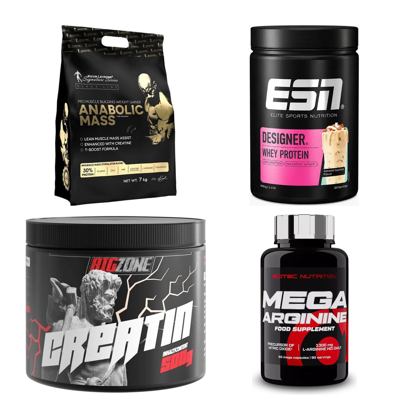 Masseaufbau für Fortgeschrittene: Kevin Levrone Anabolic + 3 weitere – alle enthaltenen Artikel