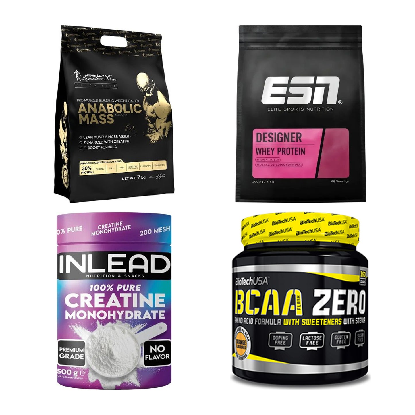 Masseaufbau für Fortgeschrittene: Kevin Levrone Anabolic + 3 weitere – alle enthaltenen Artikel