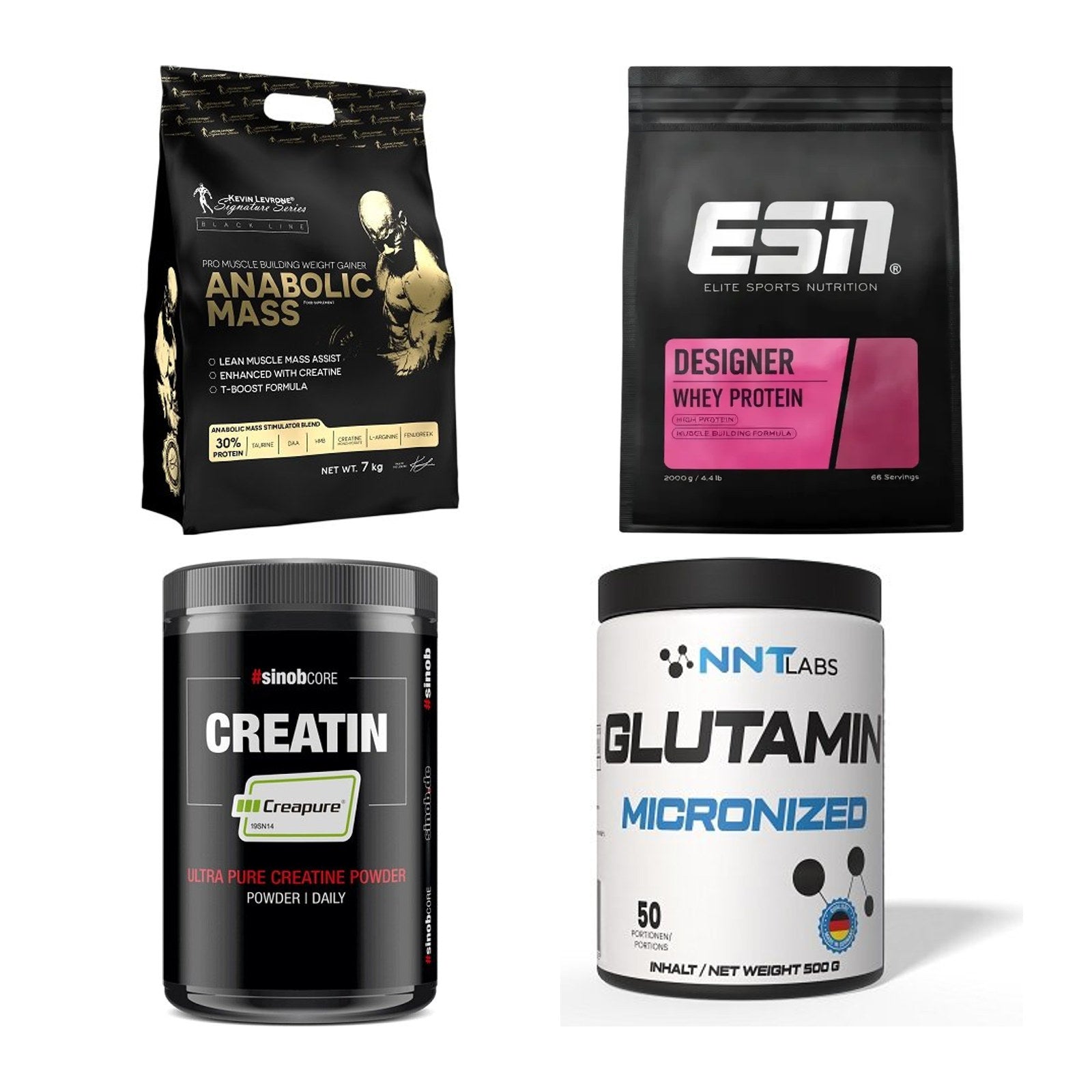 Masseaufbau für Fortgeschrittene: Kevin Levrone Anabolic + 3 weitere – alle enthaltenen Artikel