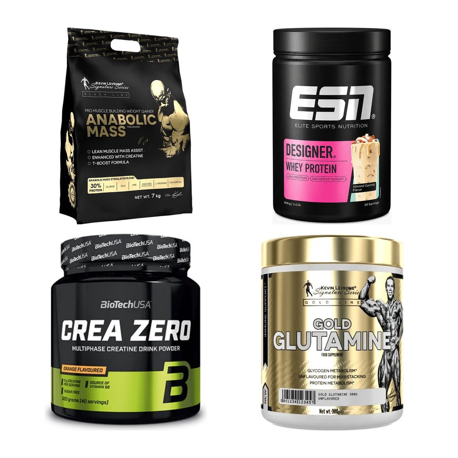 Masseaufbau für Fortgeschrittene: Kevin Levrone Anabolic + 3 weitere – alle enthaltenen Artikel