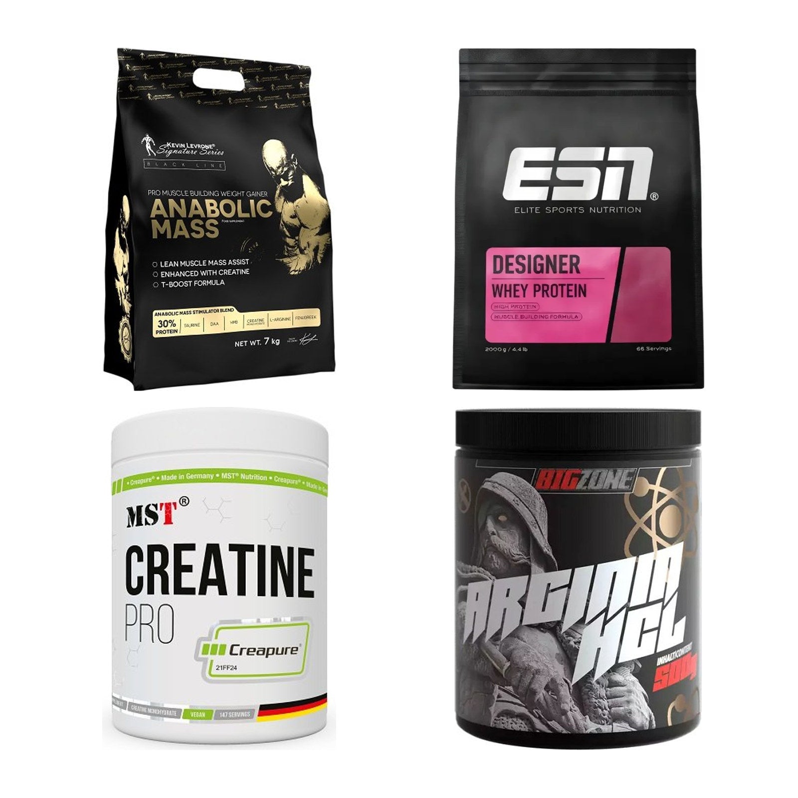 Masseaufbau für Fortgeschrittene: Kevin Levrone Anabolic + 3 weitere – alle enthaltenen Artikel
