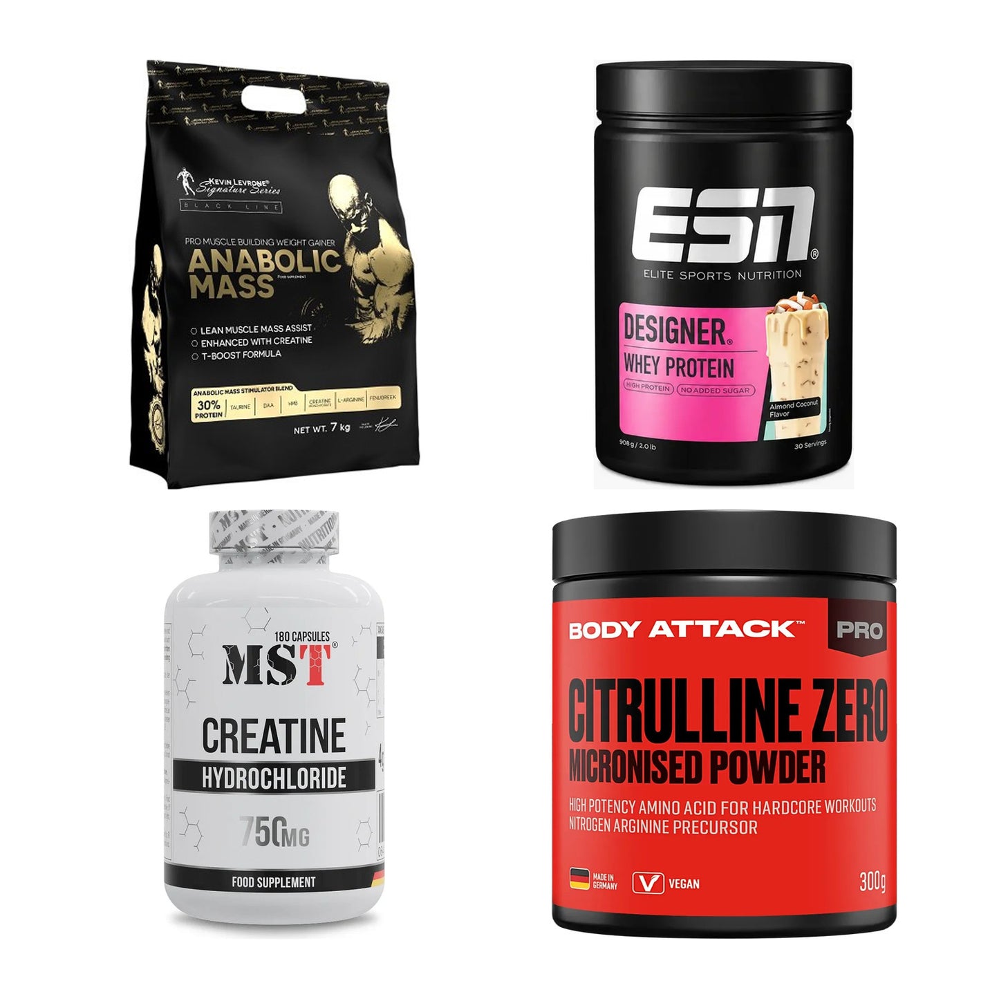 Masseaufbau für Fortgeschrittene: Kevin Levrone Anabolic + 3 weitere – alle enthaltenen Artikel