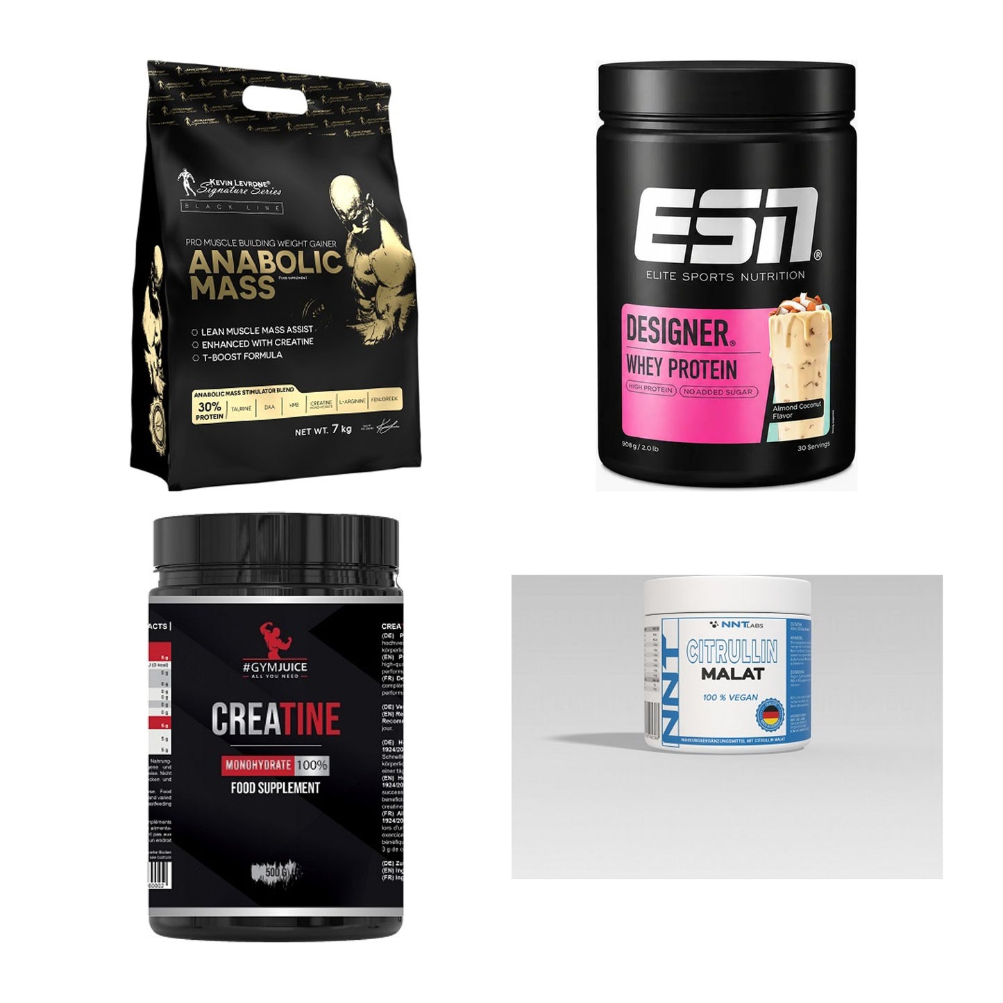 Masseaufbau für Fortgeschrittene: Kevin Levrone Anabolic + 3 weitere – alle enthaltenen Artikel