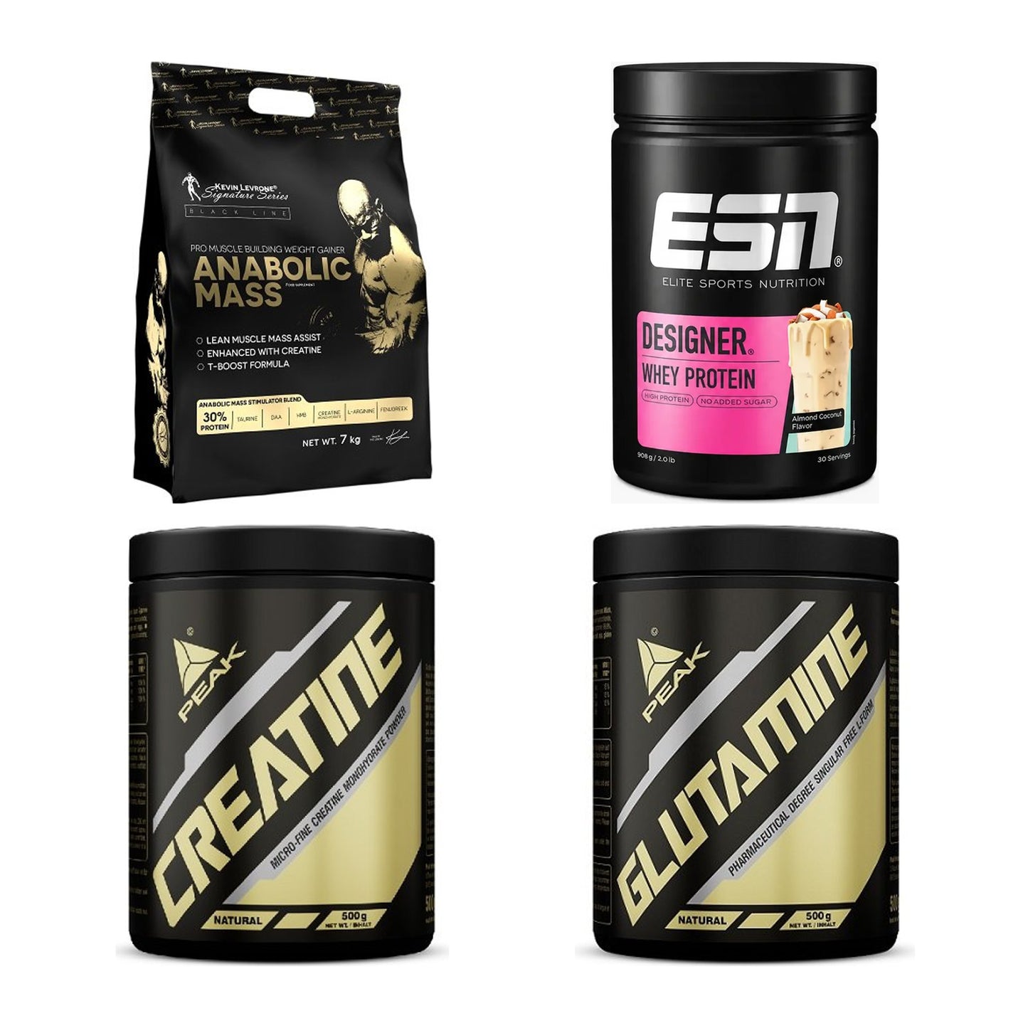 Masseaufbau für Fortgeschrittene: Kevin Levrone Anabolic + 3 weitere – alle enthaltenen Artikel