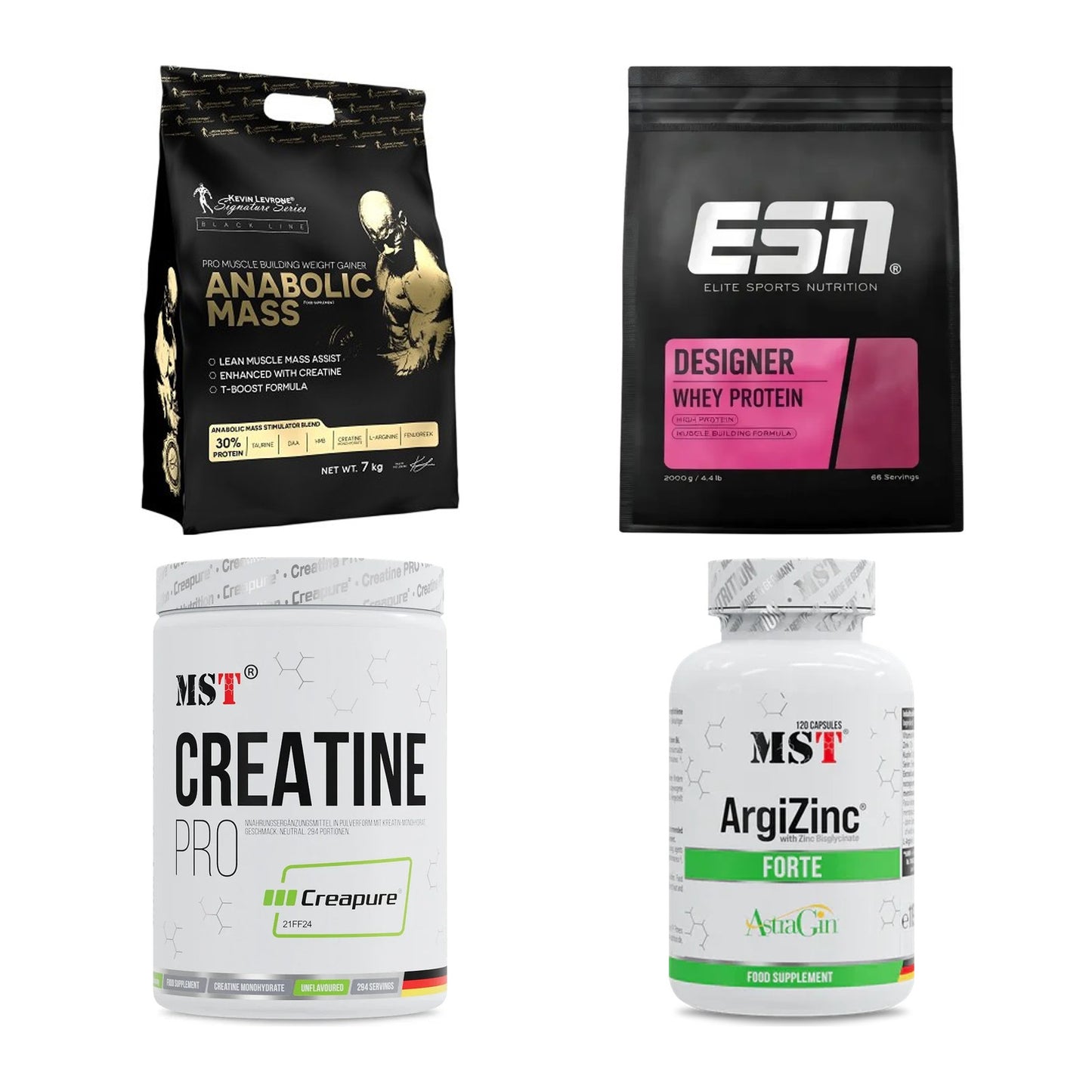 Masseaufbau für Fortgeschrittene: Kevin Levrone Anabolic + 3 weitere – alle enthaltenen Artikel