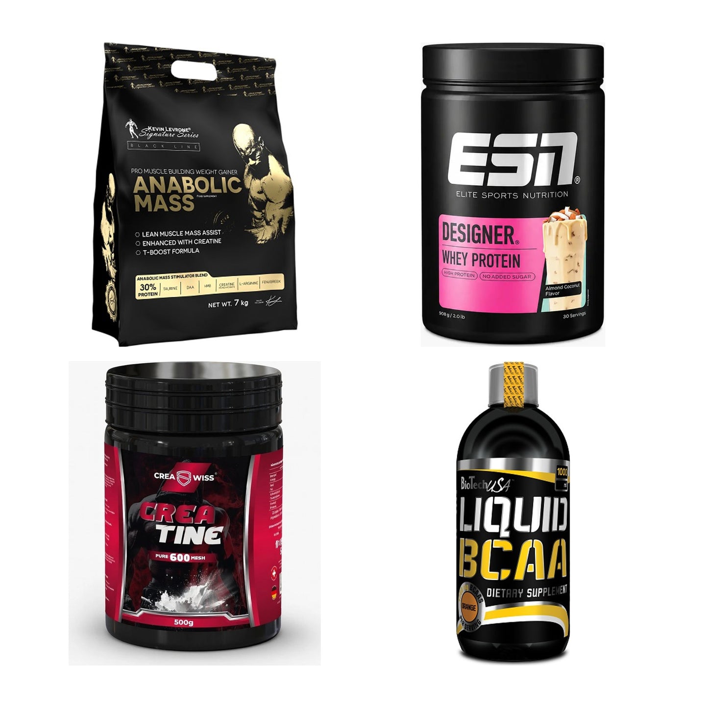 Masseaufbau für Fortgeschrittene: Kevin Levrone Anabolic + 3 weitere – alle enthaltenen Artikel