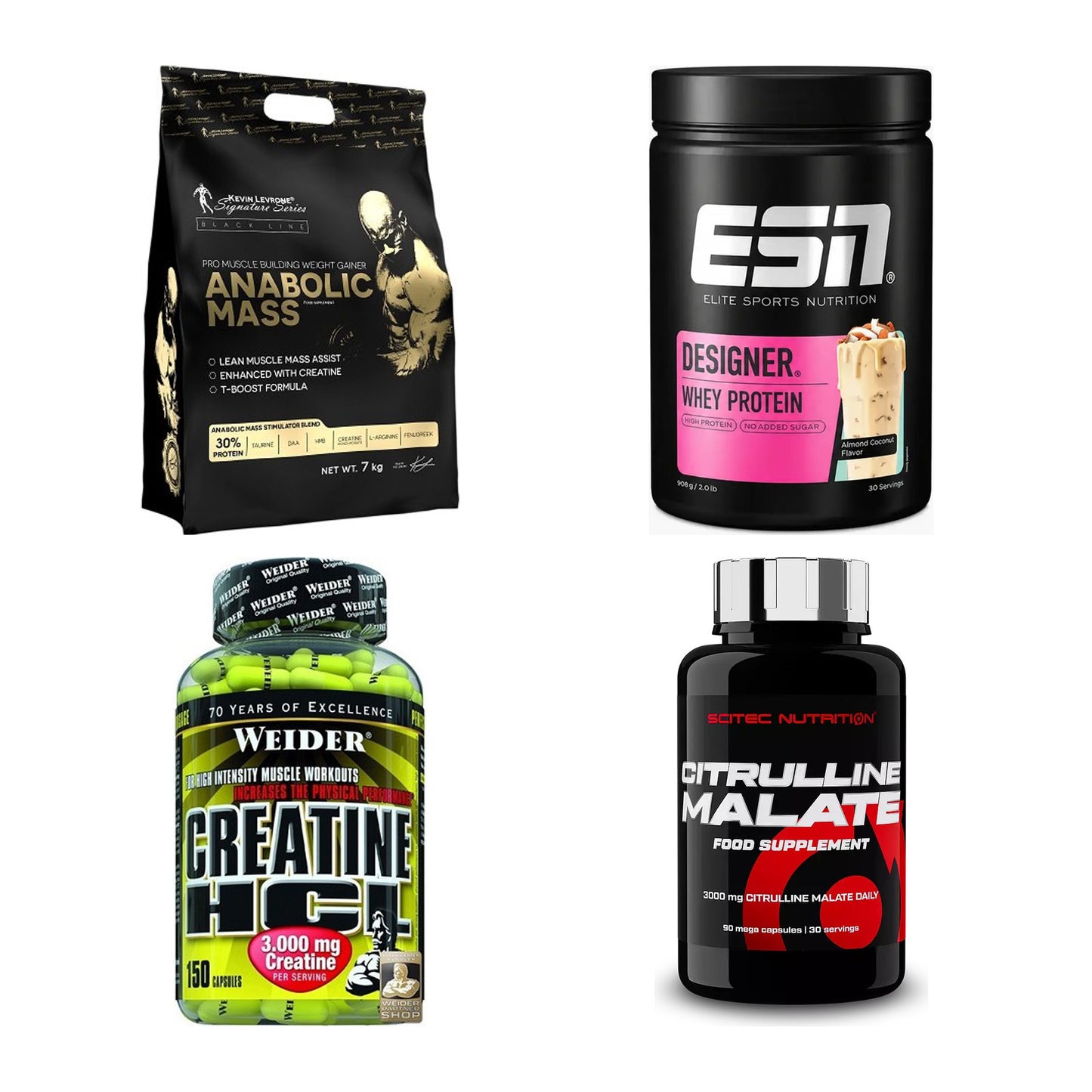 Masseaufbau für Fortgeschrittene: Kevin Levrone Anabolic + 3 weitere – alle enthaltenen Artikel