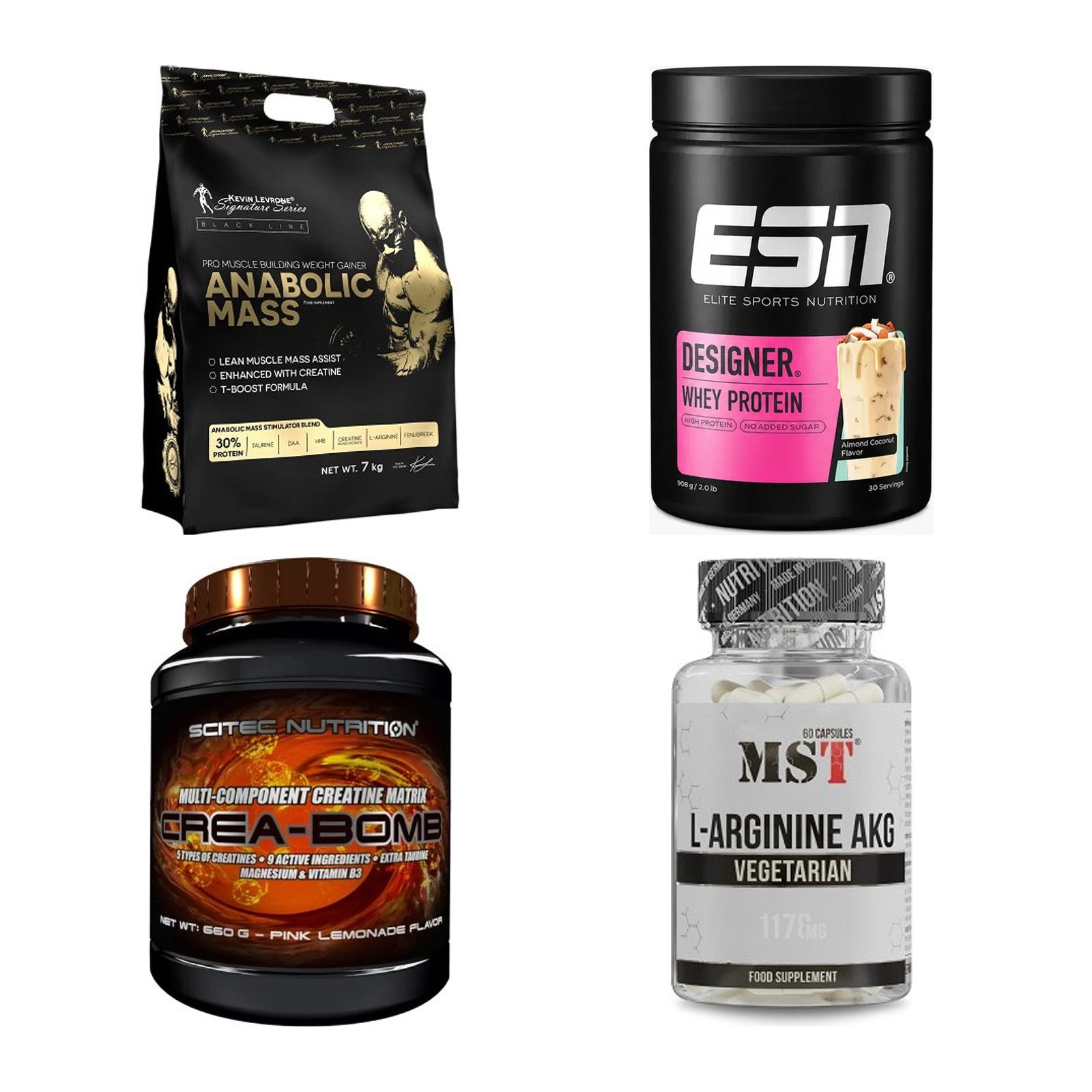 Masseaufbau für Fortgeschrittene: Kevin Levrone Anabolic + 3 weitere – alle enthaltenen Artikel