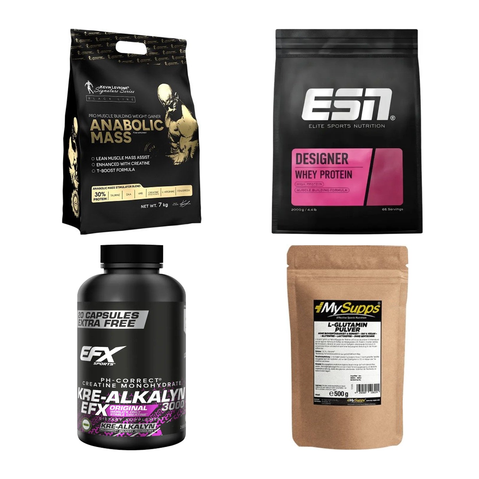Masseaufbau für Fortgeschrittene: Kevin Levrone Anabolic + 3 weitere – alle enthaltenen Artikel