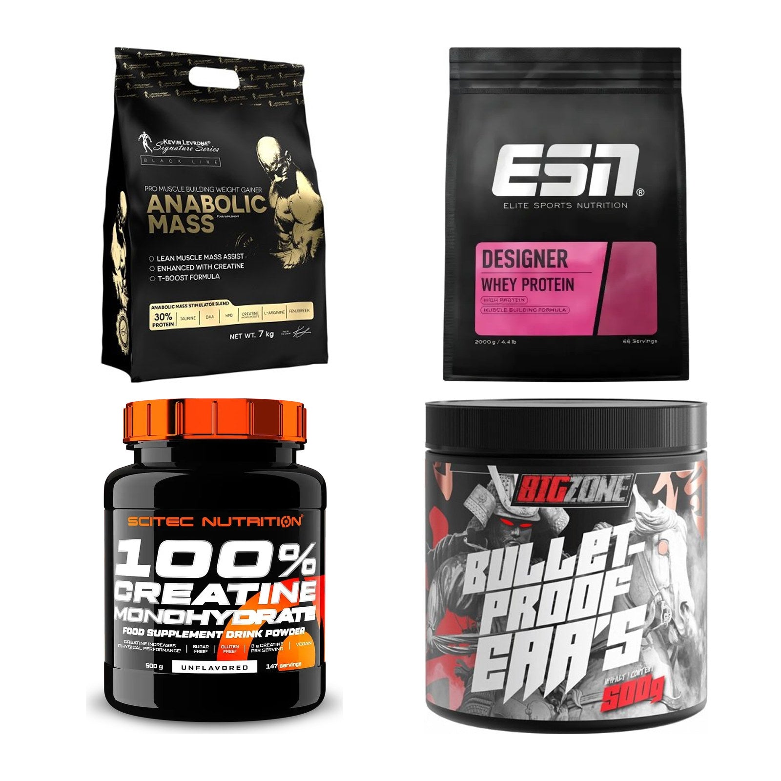 Masseaufbau für Fortgeschrittene: Kevin Levrone Anabolic + 3 weitere – alle enthaltenen Artikel