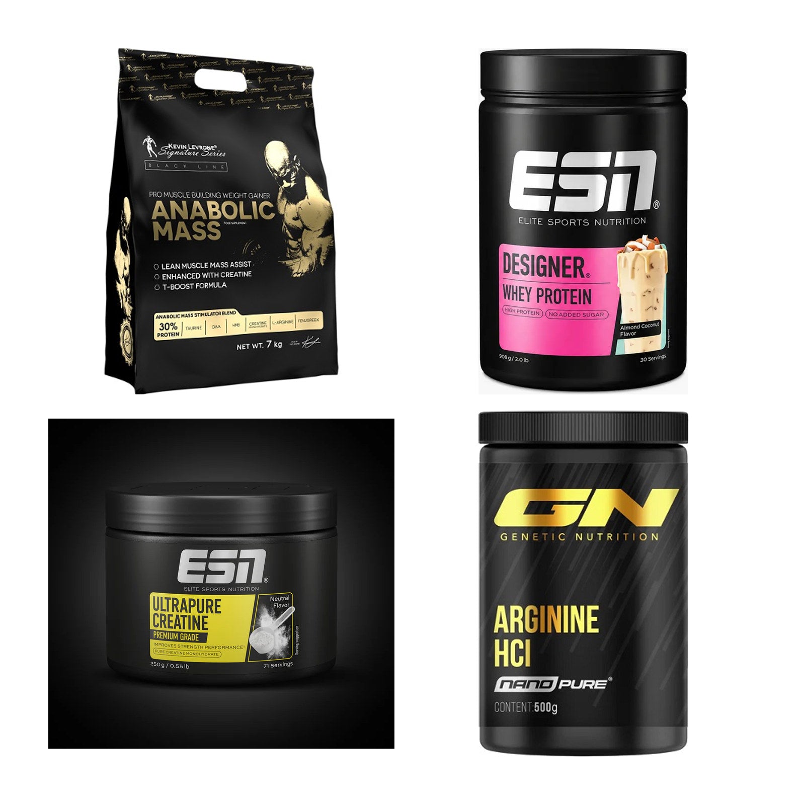 Masseaufbau für Fortgeschrittene: Kevin Levrone Anabolic + 3 weitere – alle enthaltenen Artikel