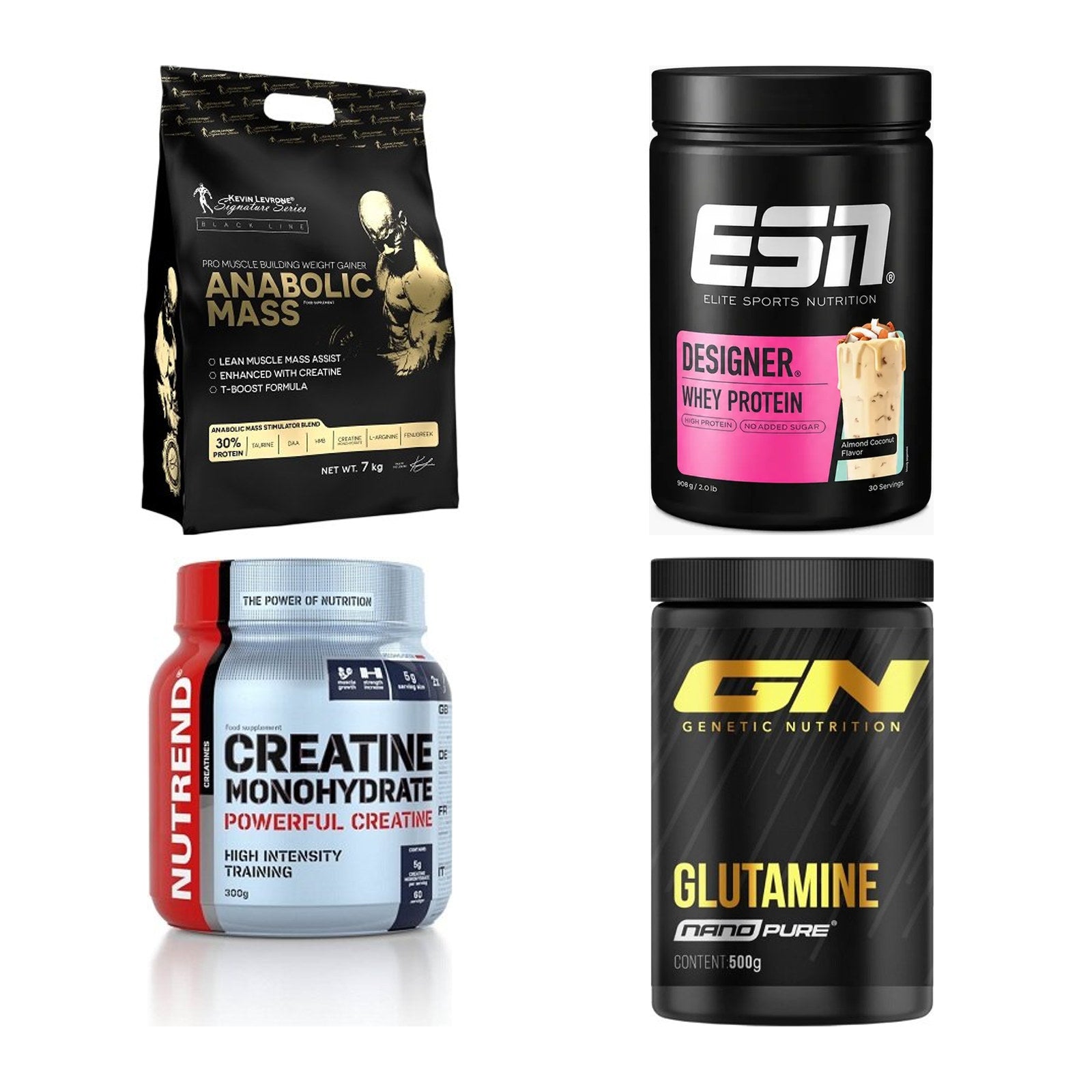 Masseaufbau für Fortgeschrittene: Kevin Levrone Anabolic + 3 weitere – alle enthaltenen Artikel