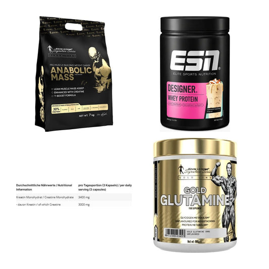 Masseaufbau für Fortgeschrittene: Kevin Levrone Anabolic + 3 weitere – alle enthaltenen Artikel