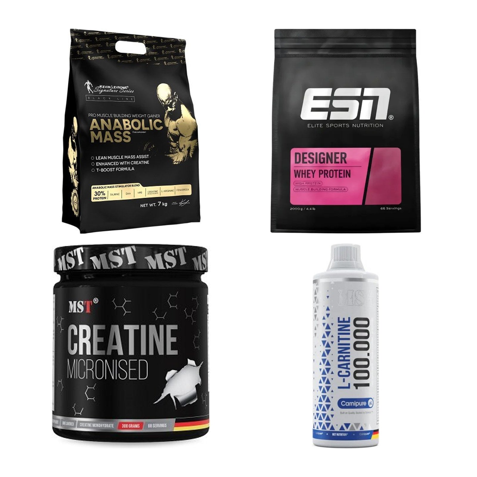 Masseaufbau für Fortgeschrittene: Kevin Levrone Anabolic + 3 weitere – alle enthaltenen Artikel