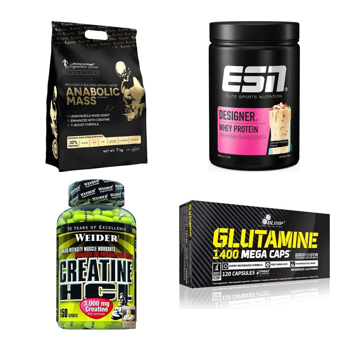 Masseaufbau für Fortgeschrittene: Kevin Levrone Anabolic + 3 weitere – alle enthaltenen Artikel