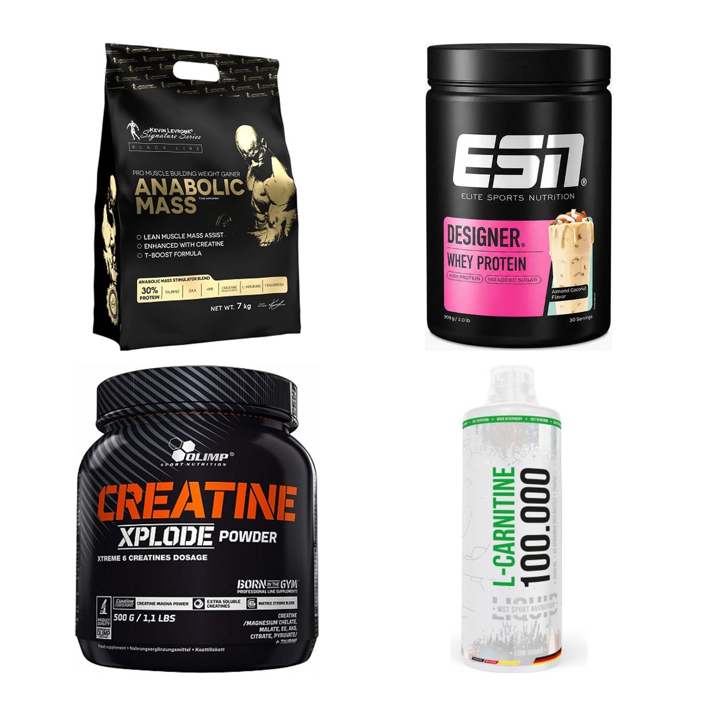Masseaufbau für Fortgeschrittene: Kevin Levrone Anabolic + 3 weitere – alle enthaltenen Artikel