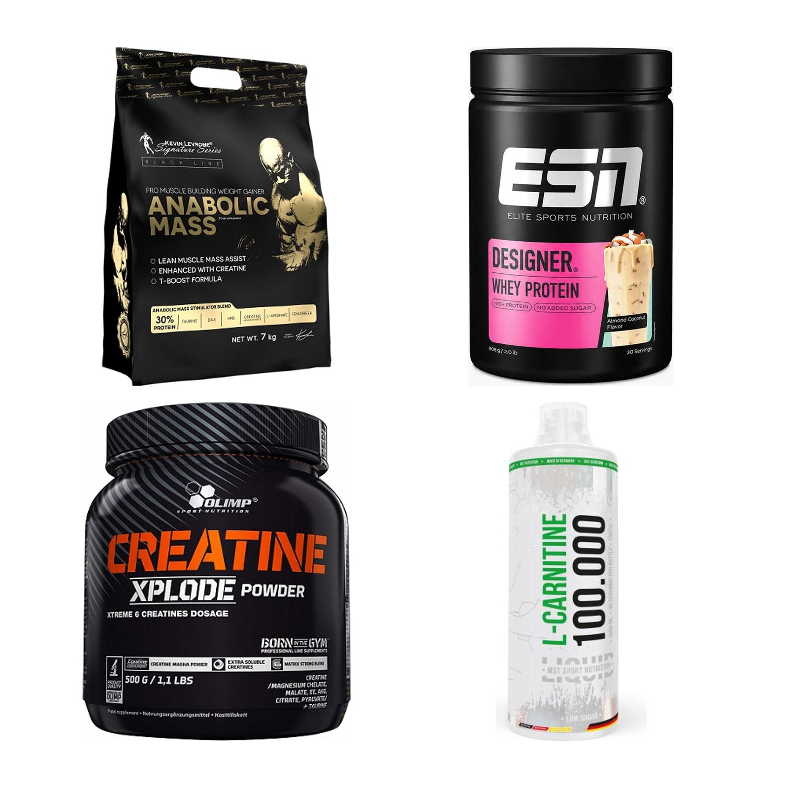 Masseaufbau für Fortgeschrittene: Kevin Levrone Anabolic + 3 weitere – alle enthaltenen Artikel