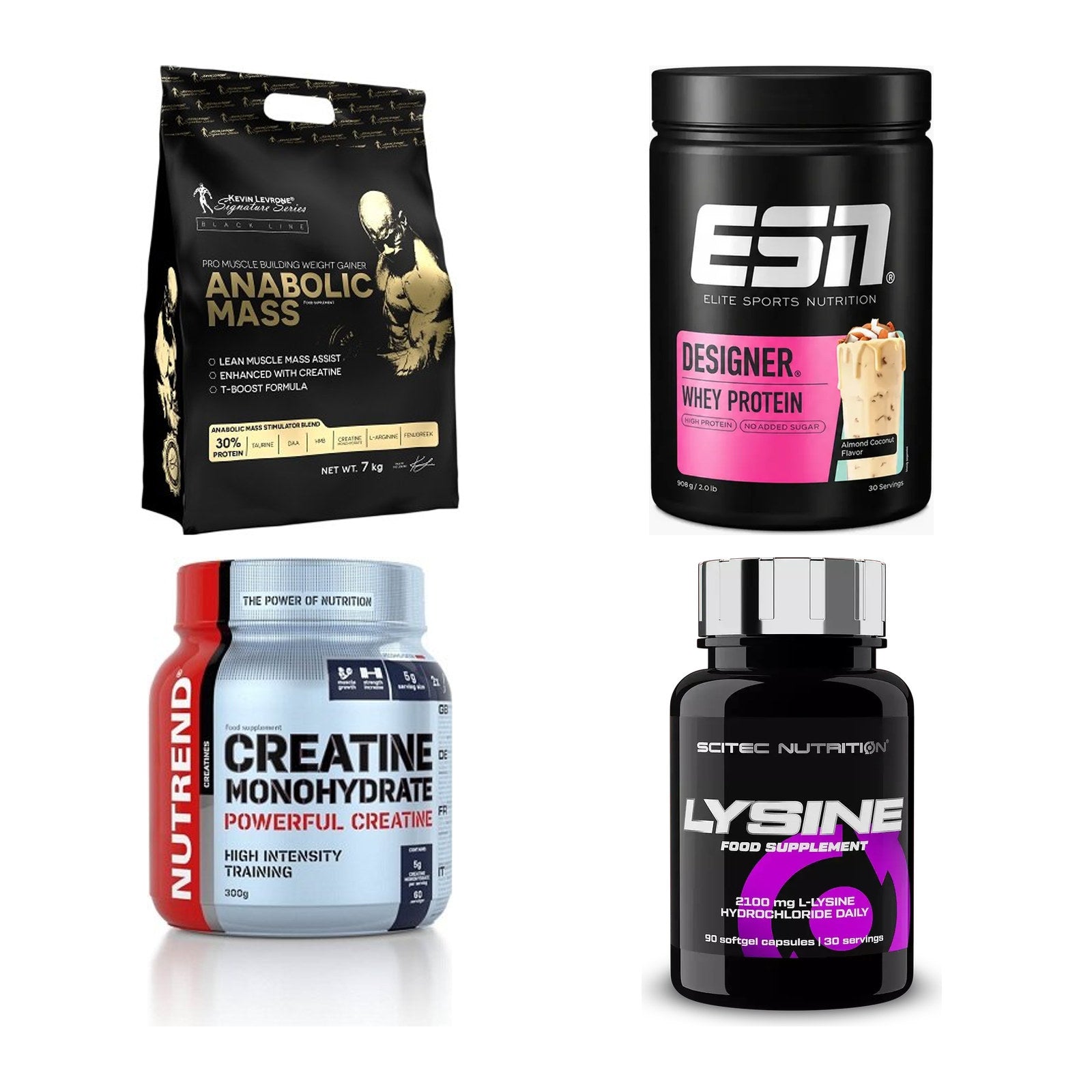 Masseaufbau für Fortgeschrittene: Kevin Levrone Anabolic + 3 weitere – alle enthaltenen Artikel